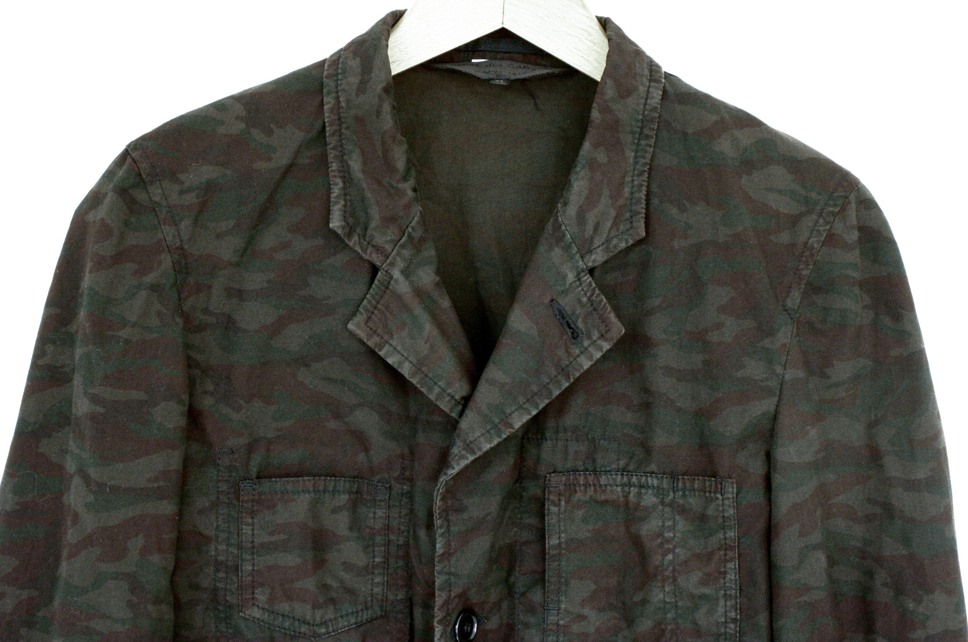Comme des Garcons Homme Plus Comme Des Garcons Homme Plus CDGH+ Camo Blazer Size S / US 4 / IT 40 - 4 Thumbnail