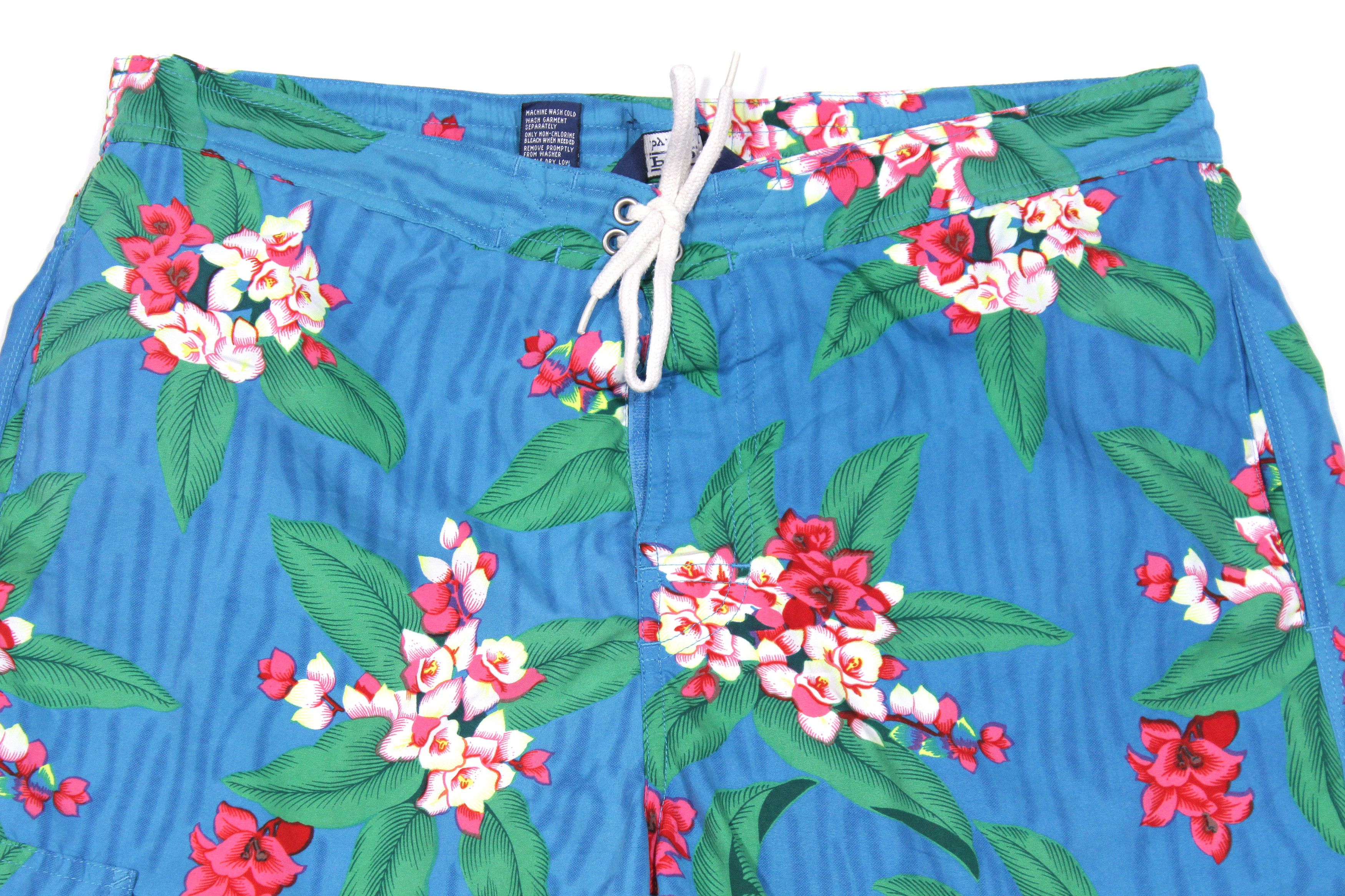 Polo Ralph Lauren Floral Swim Shorts Vintage Size US 32 / EU 48 - 3 Thumbnail
