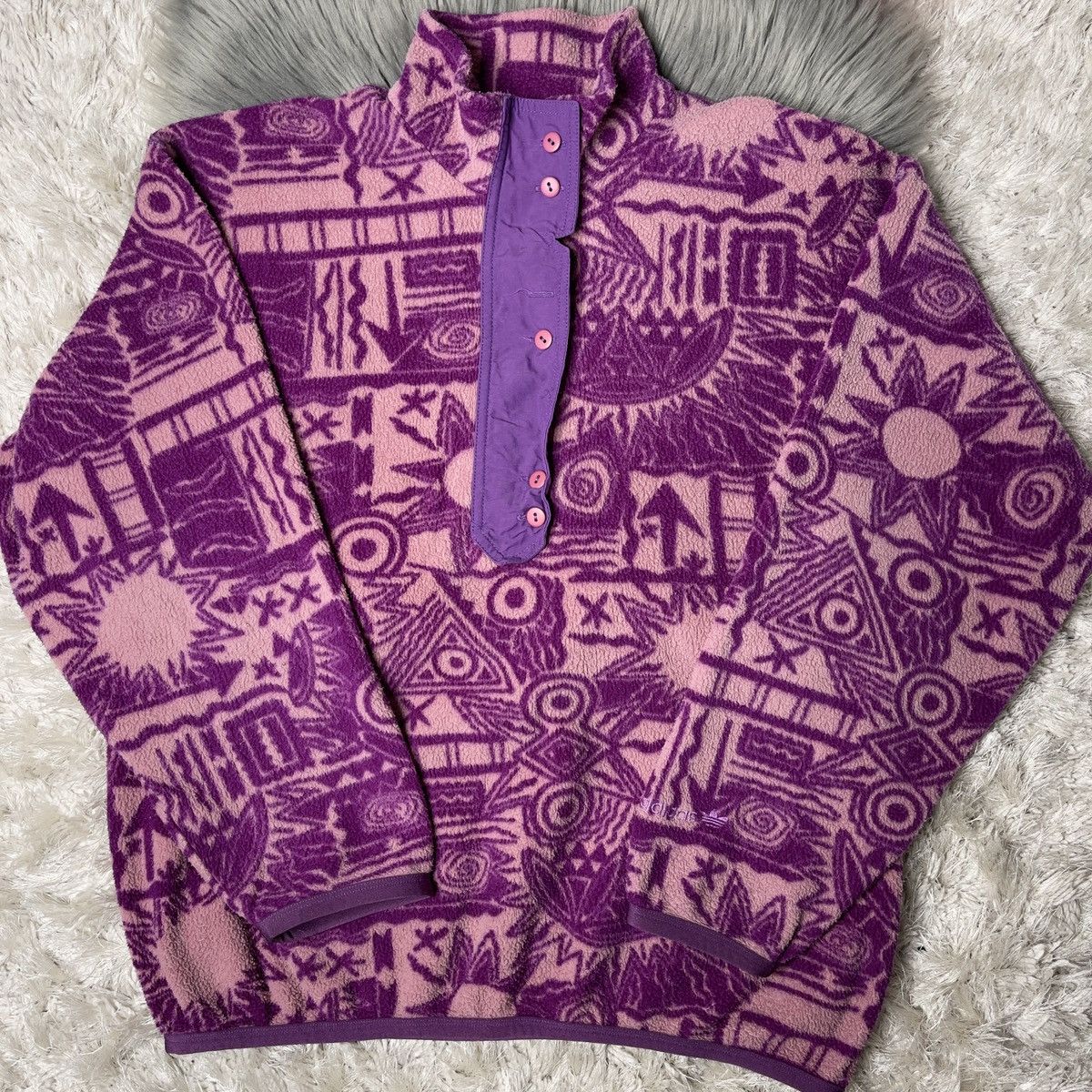Adidas Vintage Adidas Originals Fleece Rare y2k Size US S / EU 44-46 / 1 - 1 Thumbnail