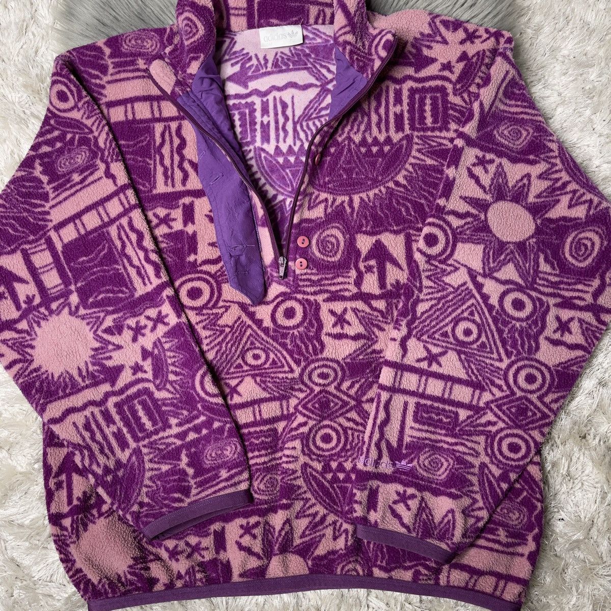 Adidas Vintage Adidas Originals Fleece Rare y2k Size US S / EU 44-46 / 1 - 5 Thumbnail