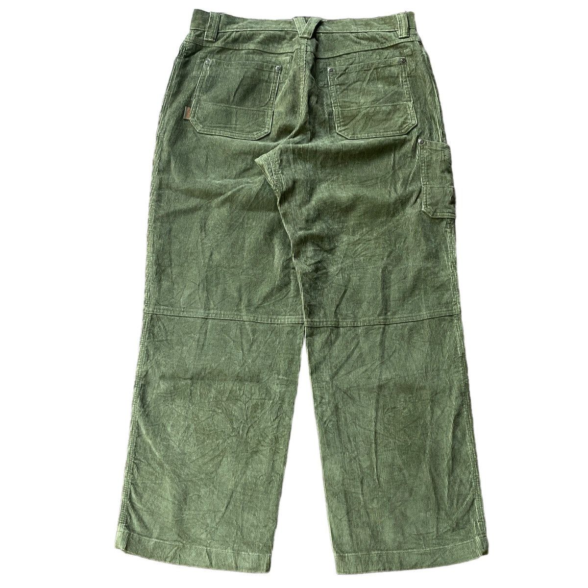 image of Carhartt x L L Bean Vintage Ll Bean 80's Corduroy Baggy Carpenter Pants Y2K in Green, Men's (Size 3