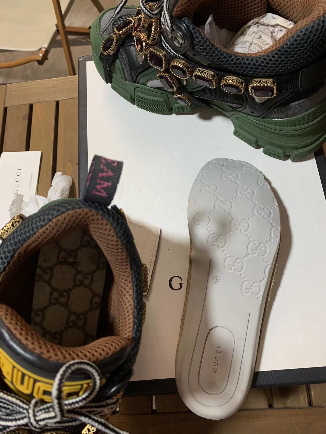 Gucci Gucci Flashtrek sneaker size 36.5 Italy Women 6.5 Size US 6.5 / IT 36.5 - 7 Thumbnail