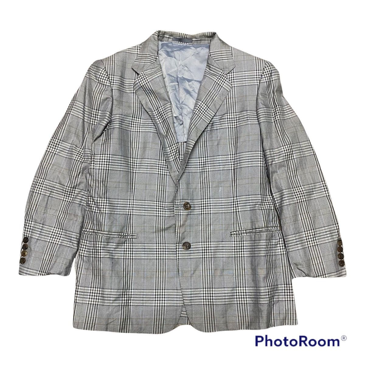 Burberry × Japanese Brand × Vintage Vintage Burberrys NovaCheck Blazer Coat Size 38R - 1 Thumbnail