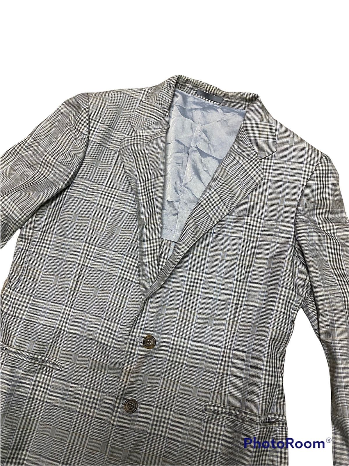 Burberry × Japanese Brand × Vintage Vintage Burberrys NovaCheck Blazer Coat Size 38R - 2 Thumbnail