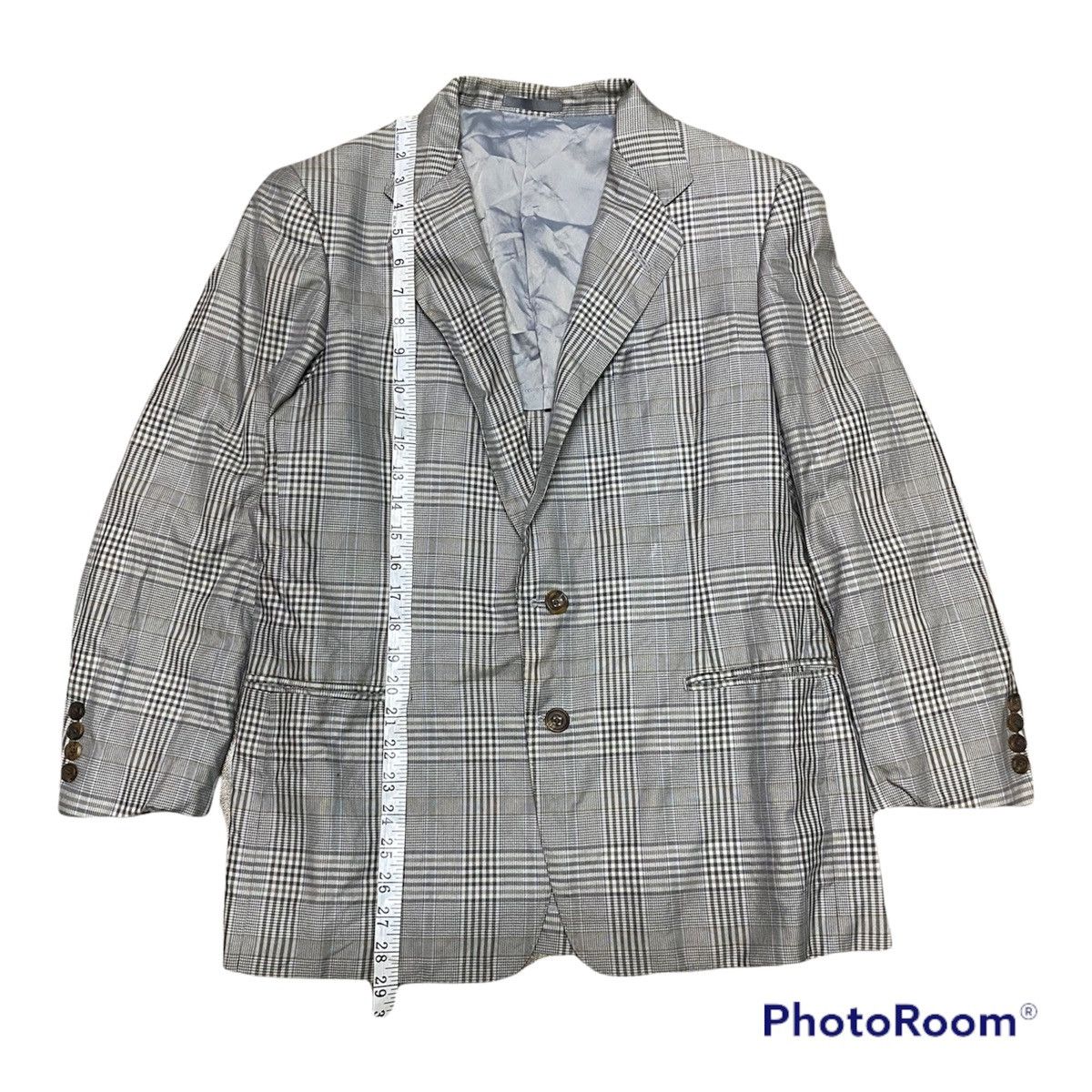 Burberry × Japanese Brand × Vintage Vintage Burberrys NovaCheck Blazer Coat Size 38R - 11 Thumbnail