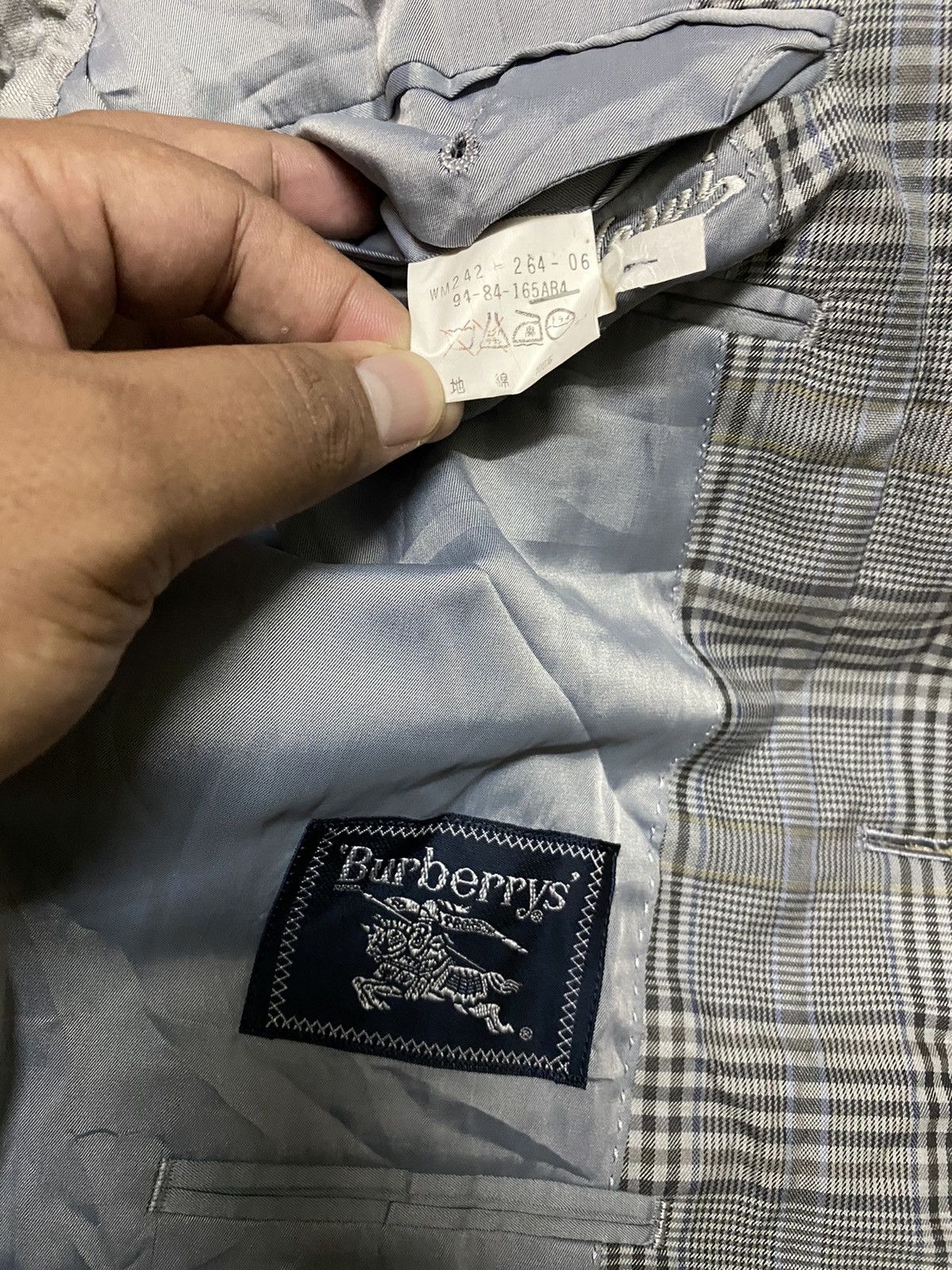 Burberry × Japanese Brand × Vintage Vintage Burberrys NovaCheck Blazer Coat Size 38R - 6 Thumbnail
