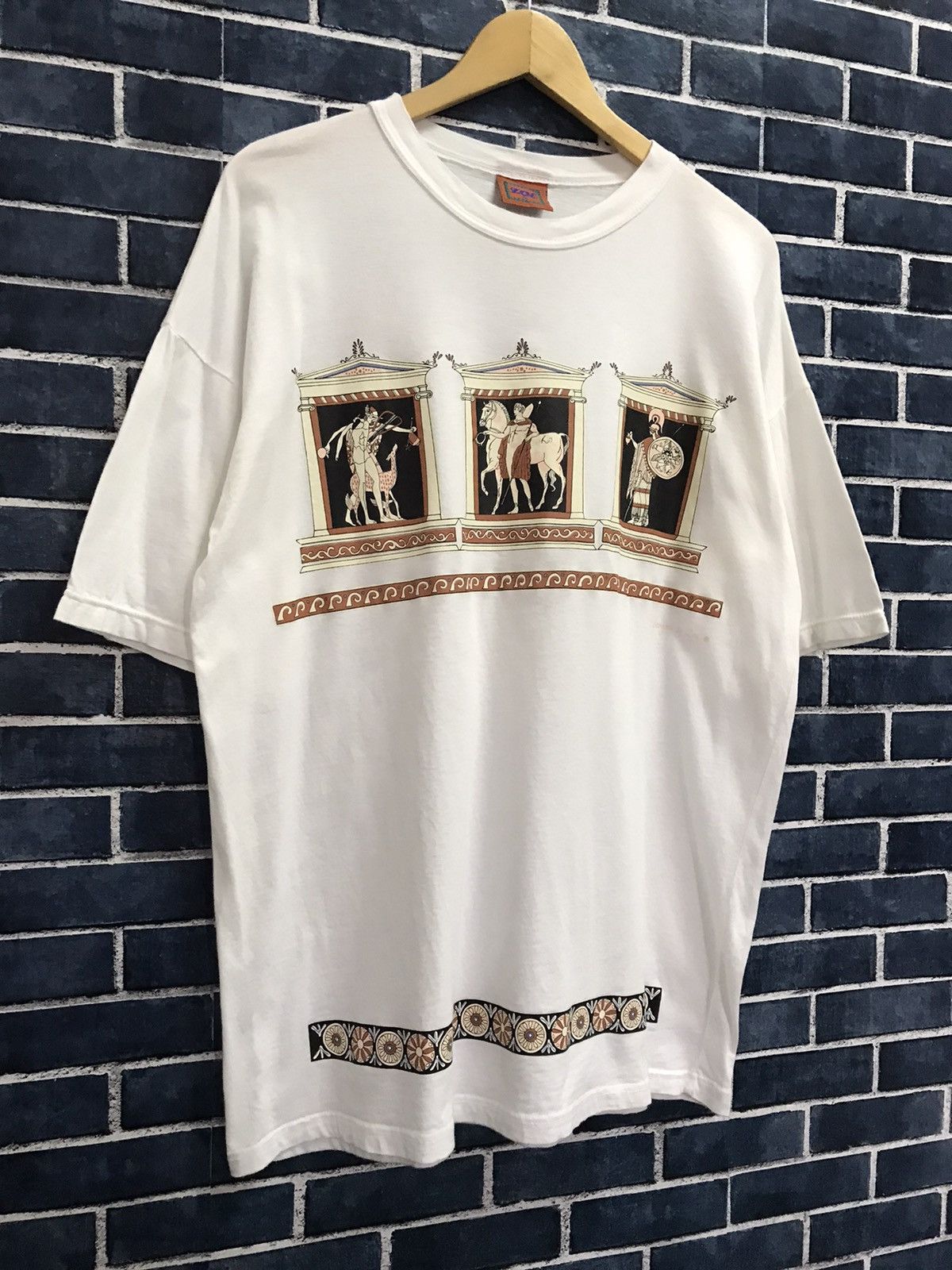 Vintage Vintage Ancient Greek Masterpiece Art by Zoe Tshirt Size US L / EU 52-54 / 3 - 3 Thumbnail