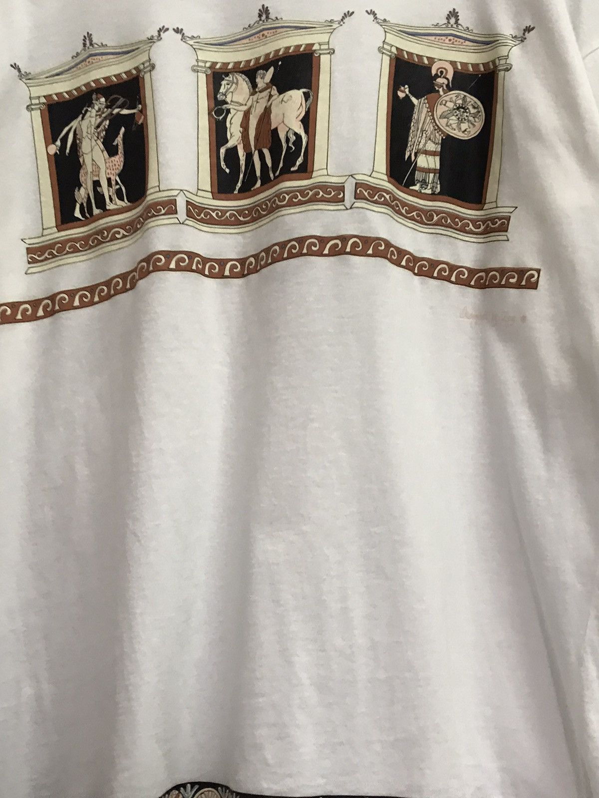 Vintage Vintage Ancient Greek Masterpiece Art by Zoe Tshirt Size US L / EU 52-54 / 3 - 6 Thumbnail