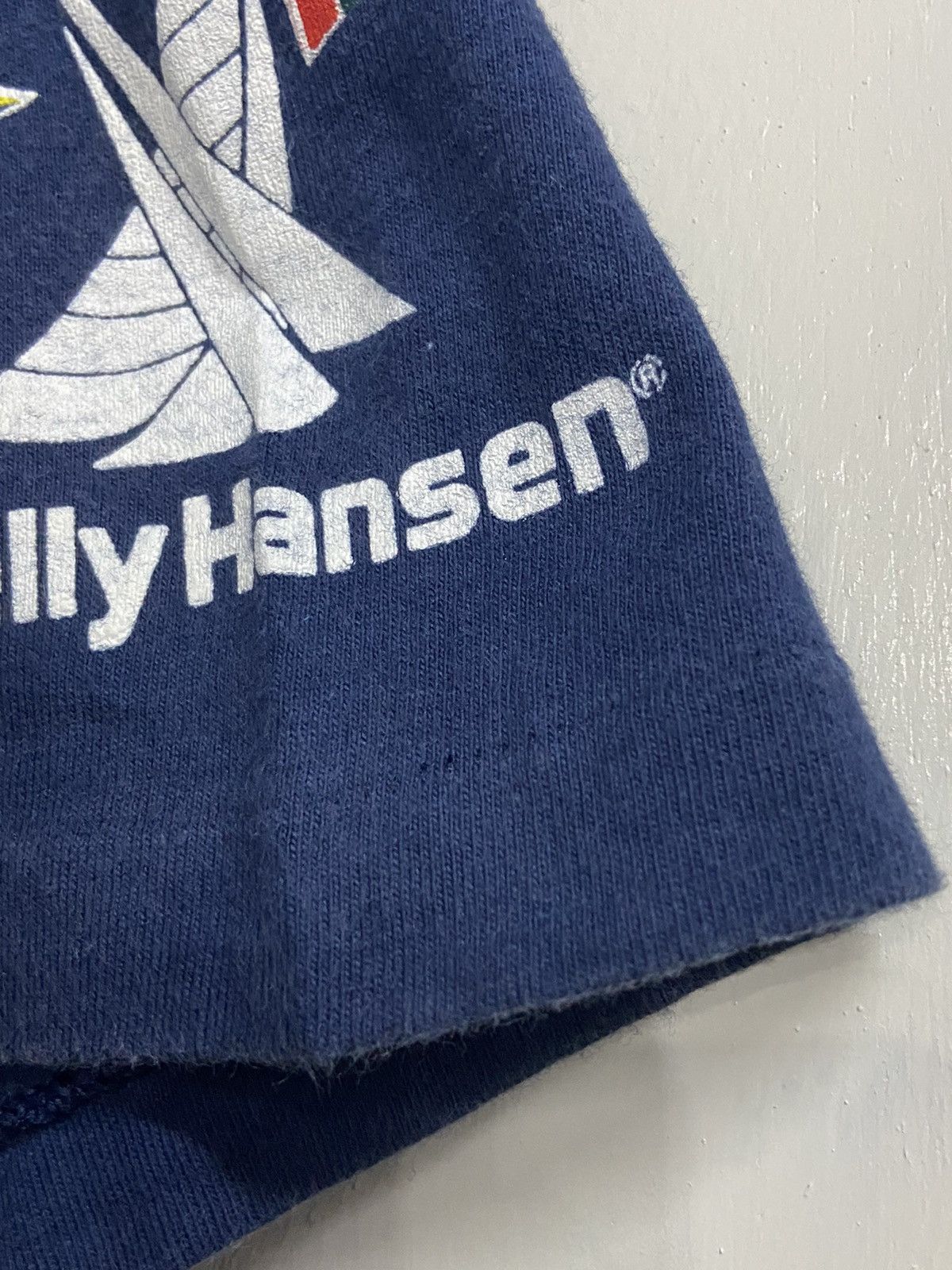 Helly Hansen × Vintage Vintage 90’s Helly Hansen Sea Gear Single Stitch Tee Size US L / EU 52-54 / 3 - 8 Thumbnail