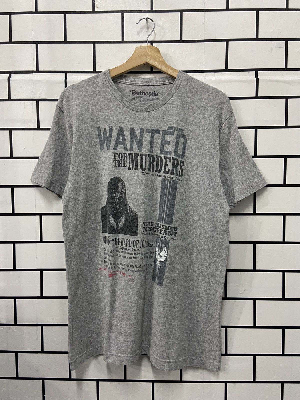 Playstation Dishonored Whaler Wanted Gaming Promo tee Size US M / EU 48-50 / 2 - 1 Thumbnail