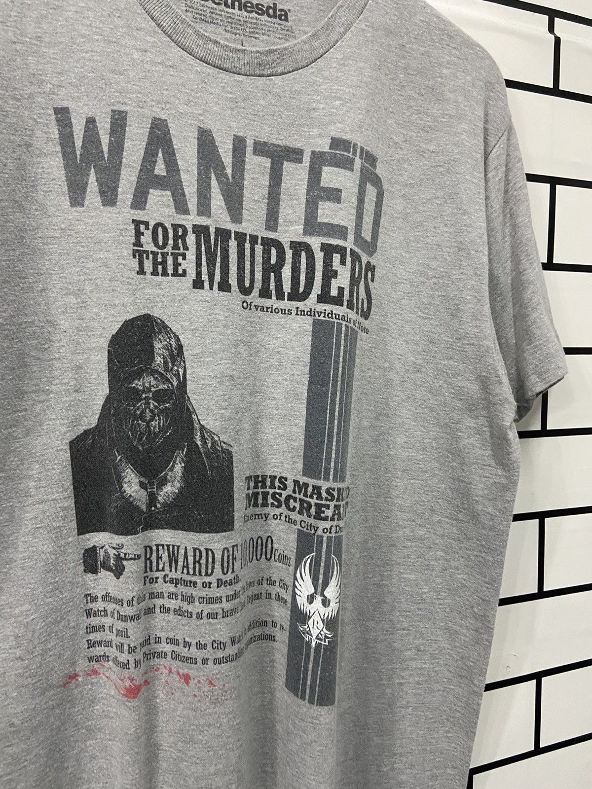 Playstation Dishonored Whaler Wanted Gaming Promo tee Size US M / EU 48-50 / 2 - 5 Thumbnail