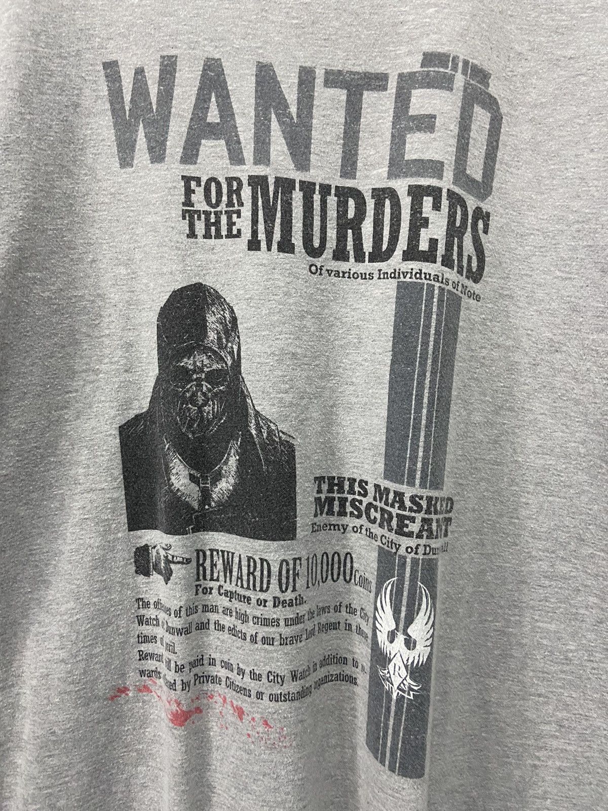 Playstation Dishonored Whaler Wanted Gaming Promo tee Size US M / EU 48-50 / 2 - 7 Thumbnail