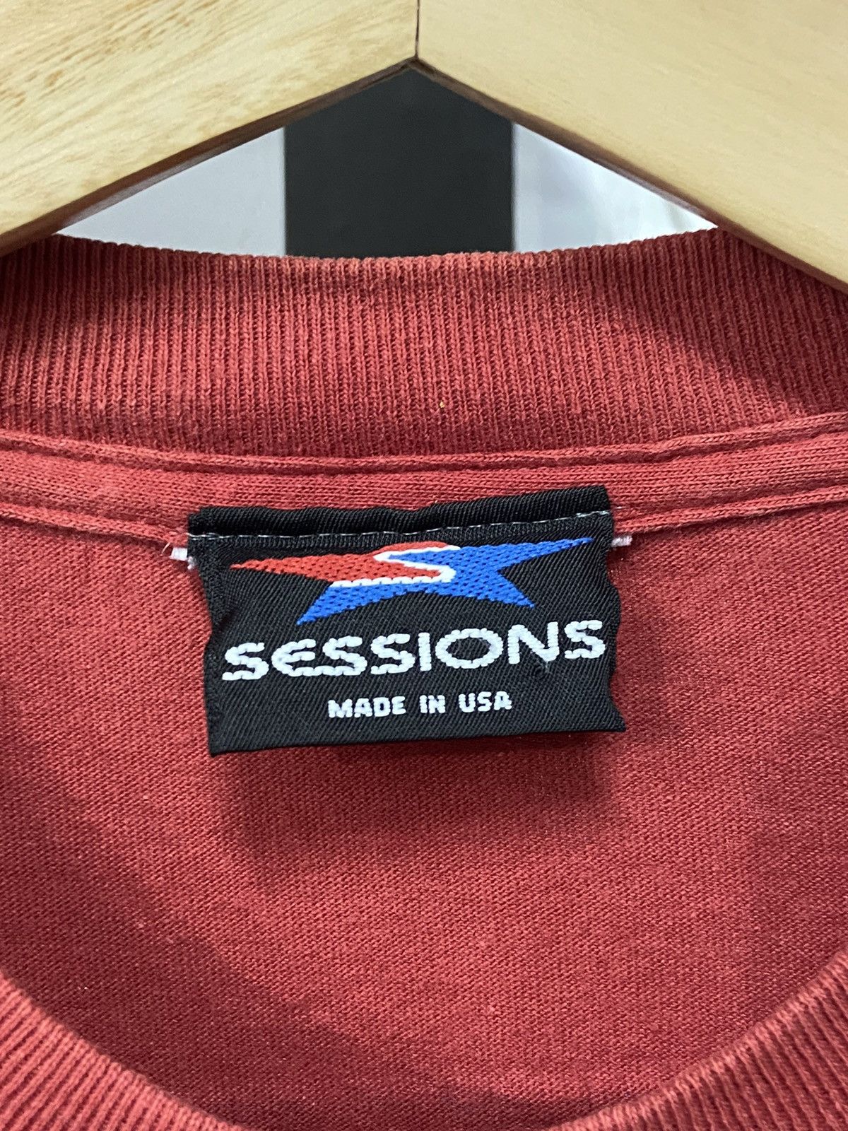Sessions × Vintage Vintage 90’s Sessions Skateboard Back Hit Tee Size US M / EU 48-50 / 2 - 12 Thumbnail