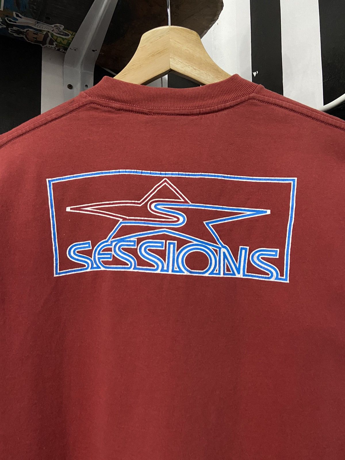 Sessions × Vintage Vintage 90’s Sessions Skateboard Back Hit Tee Size US M / EU 48-50 / 2 - 4 Thumbnail