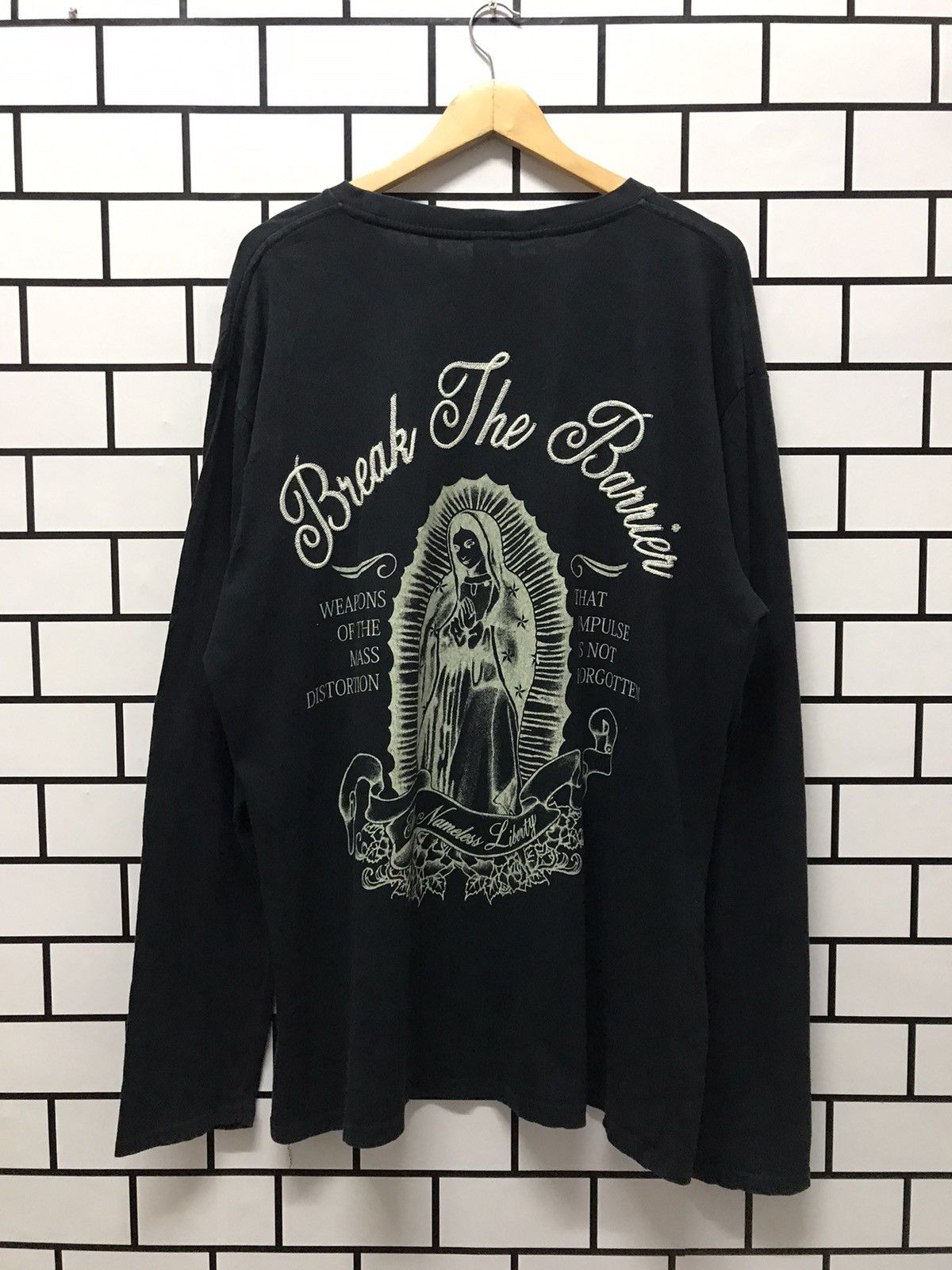 Japanese Brand × Vintage Generate Japan Virgin Marie Embroidered Long sleeve tshirt Size US XL / EU 56 / 4 - 1 Thumbnail