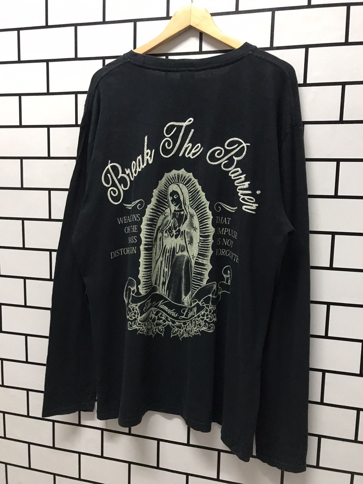 Japanese Brand × Vintage Generate Japan Virgin Marie Embroidered Long sleeve tshirt Size US XL / EU 56 / 4 - 5 Thumbnail
