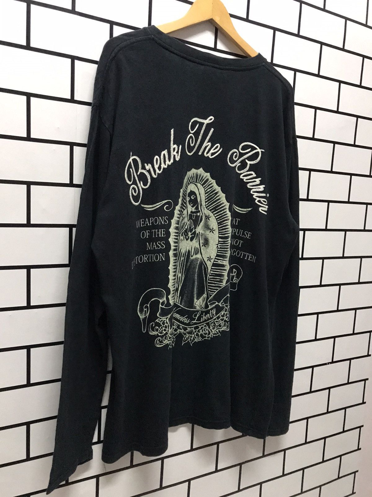 Japanese Brand × Vintage Generate Japan Virgin Marie Embroidered Long sleeve tshirt Size US XL / EU 56 / 4 - 6 Thumbnail