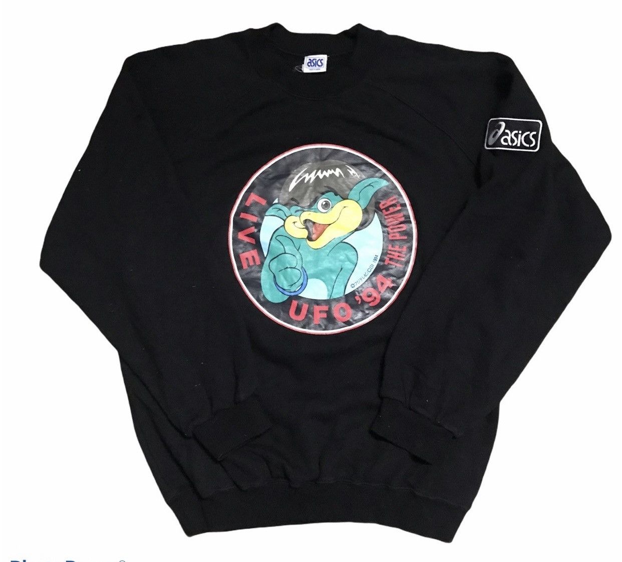 Asics × Japanese Brand × Vintage Vintage 90s Asics Sports Sweatshirt Size US L / EU 52-54 / 3 - 2 Thumbnail