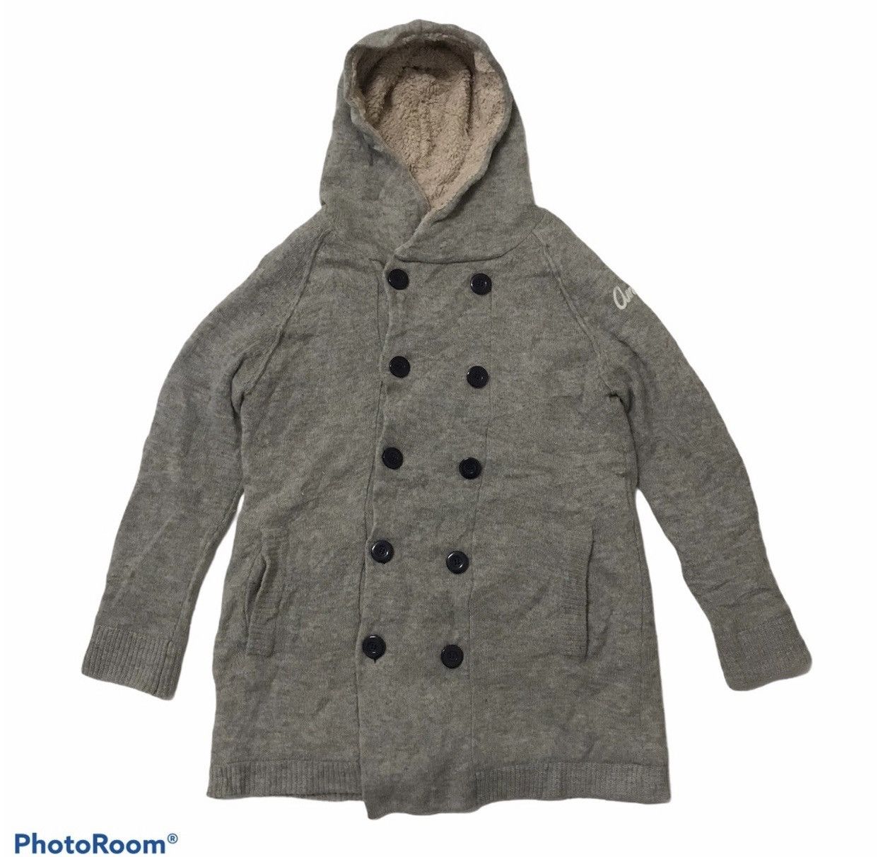 image of Vintage Cube Sugar Sherpa Jacket in Grey, Men's (Size Medium)