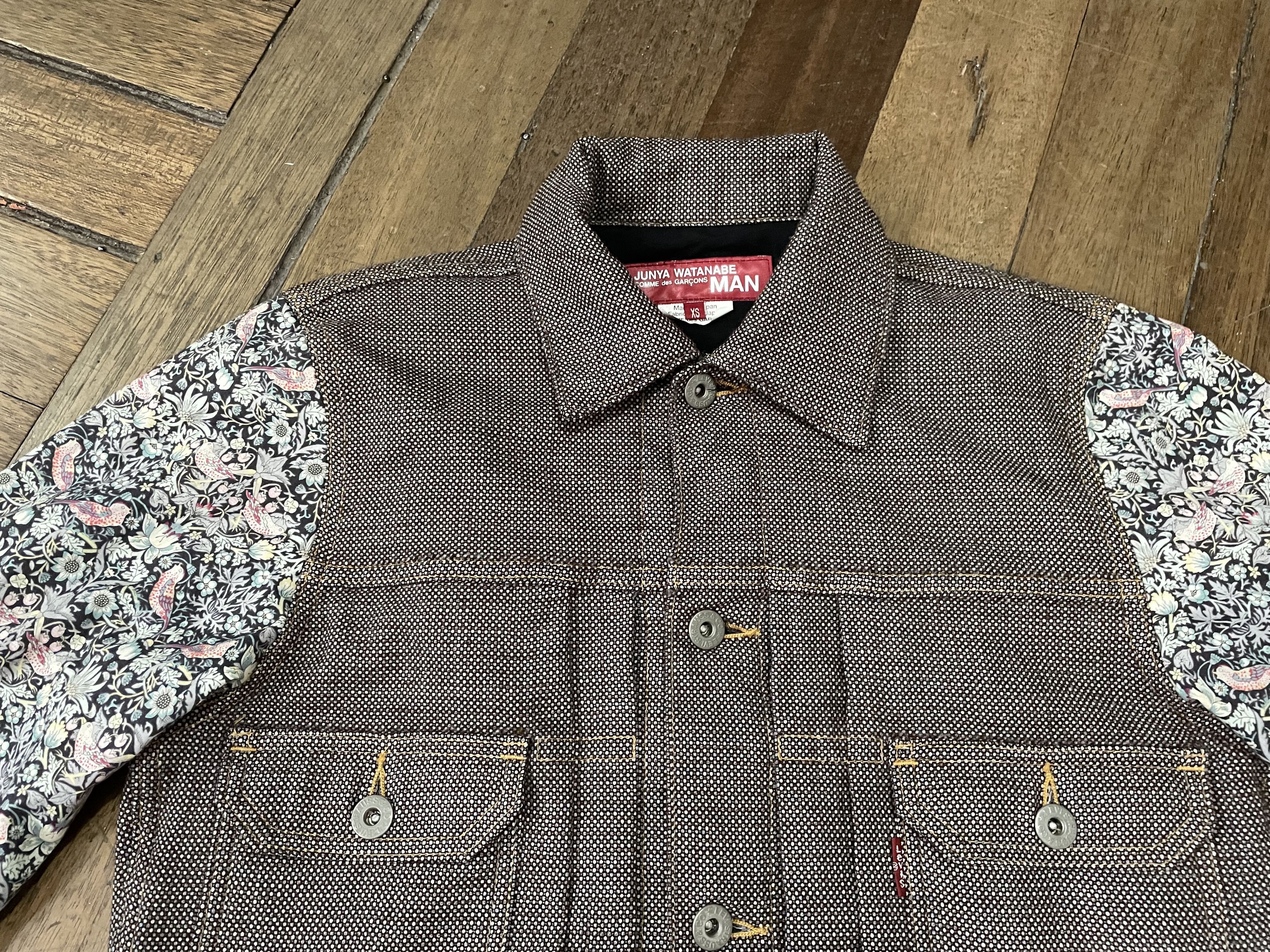 Junya Watanabe × Levi's Levi's CDG Junya Watanabe 2017 Trucker - Floral Sleeve Size US XS / EU 42 / 0 - 5 Thumbnail