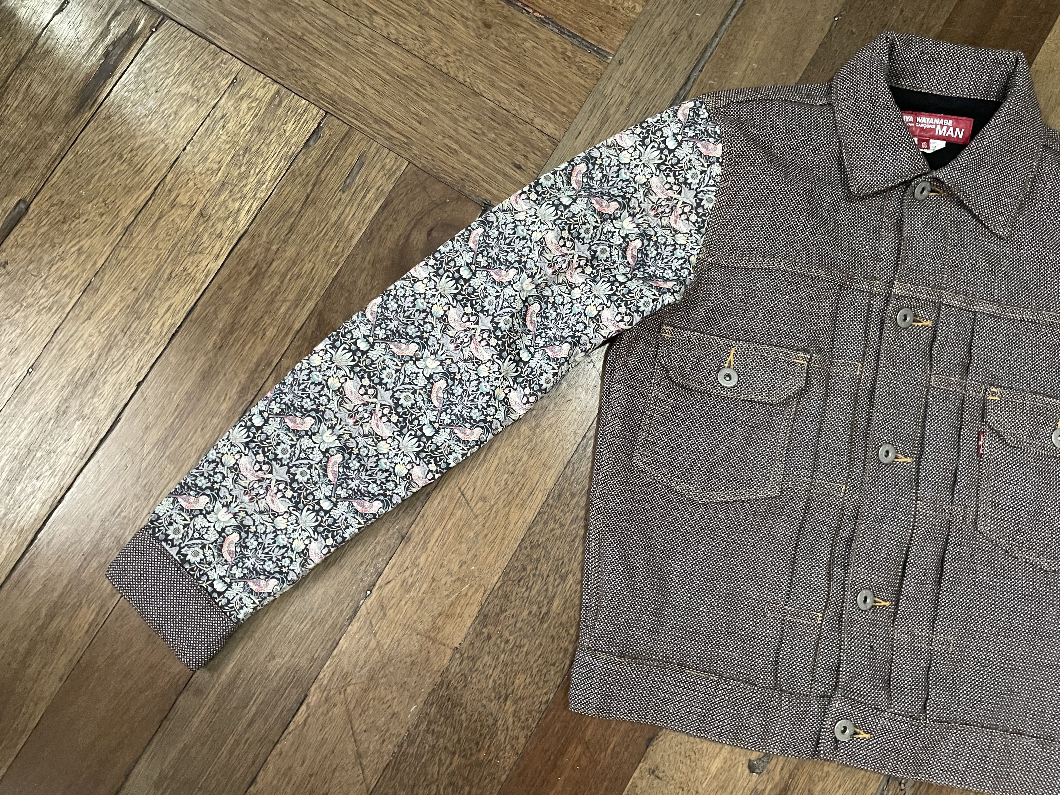 Junya Watanabe × Levi's Levi's CDG Junya Watanabe 2017 Trucker - Floral Sleeve Size US XS / EU 42 / 0 - 3 Thumbnail