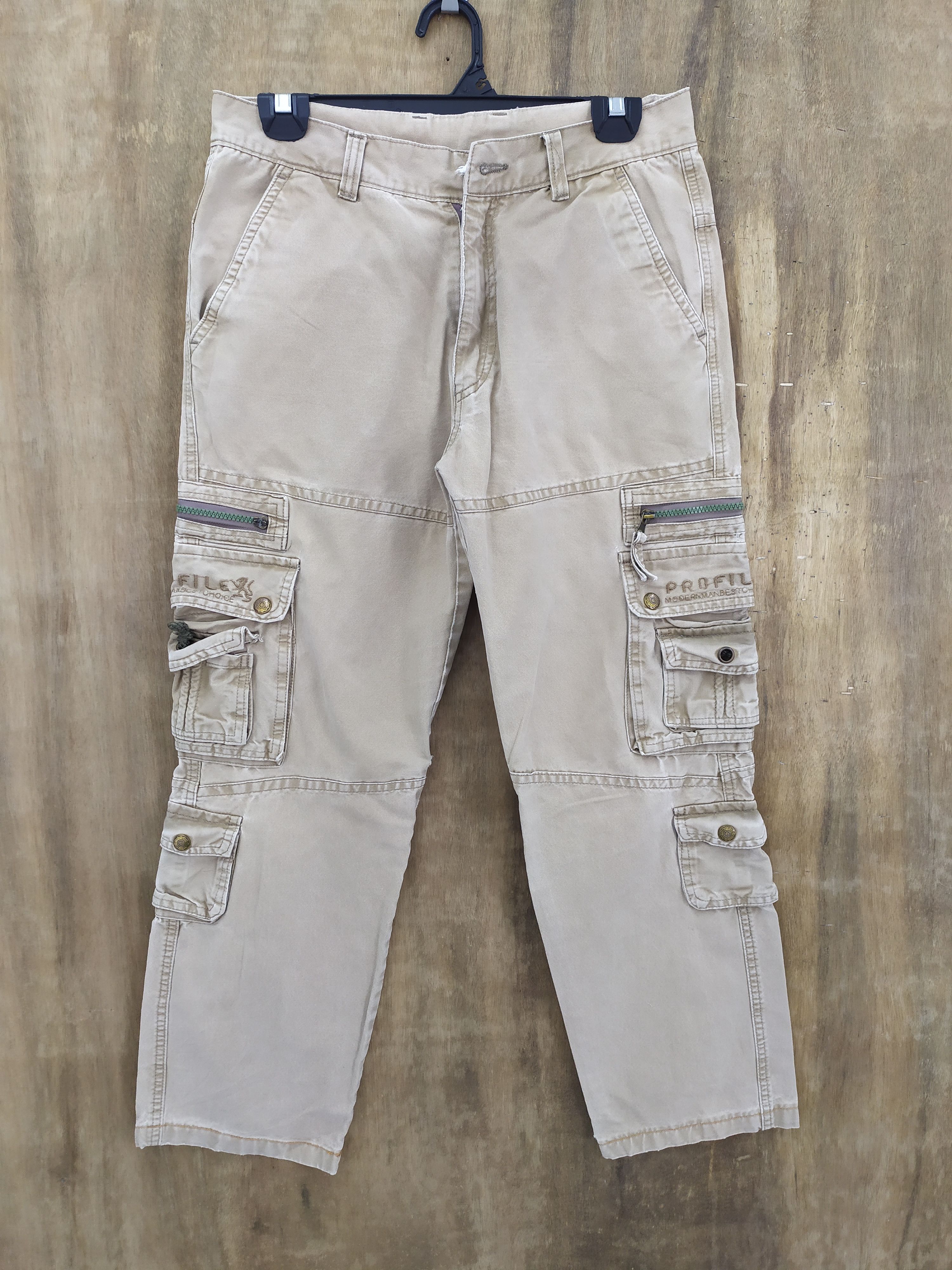 image of Voodoo Tactical Cargo Pants Multipocket Tactical Pants in Old Khaki, Men's (Size 28)