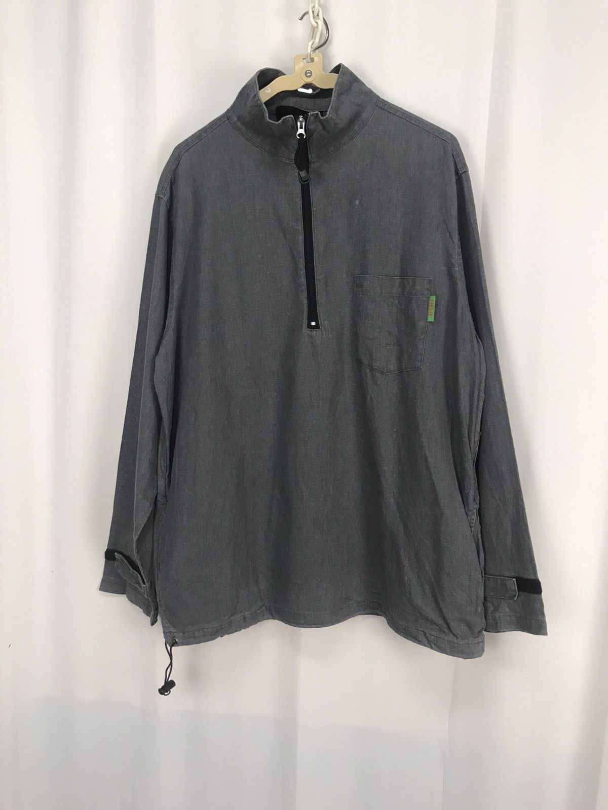 Vintage Hemp bummers half zipper single pocket jacket Size US M / EU 48-50 / 2 - 7 Thumbnail