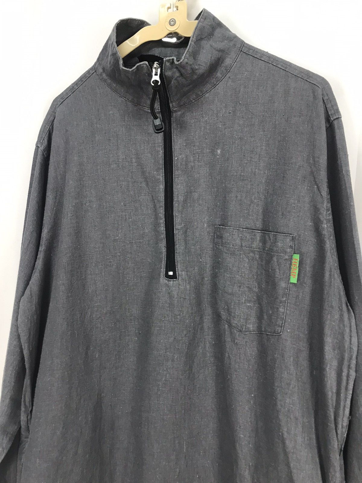 Vintage Hemp bummers half zipper single pocket jacket Size US M / EU 48-50 / 2 - 6 Thumbnail
