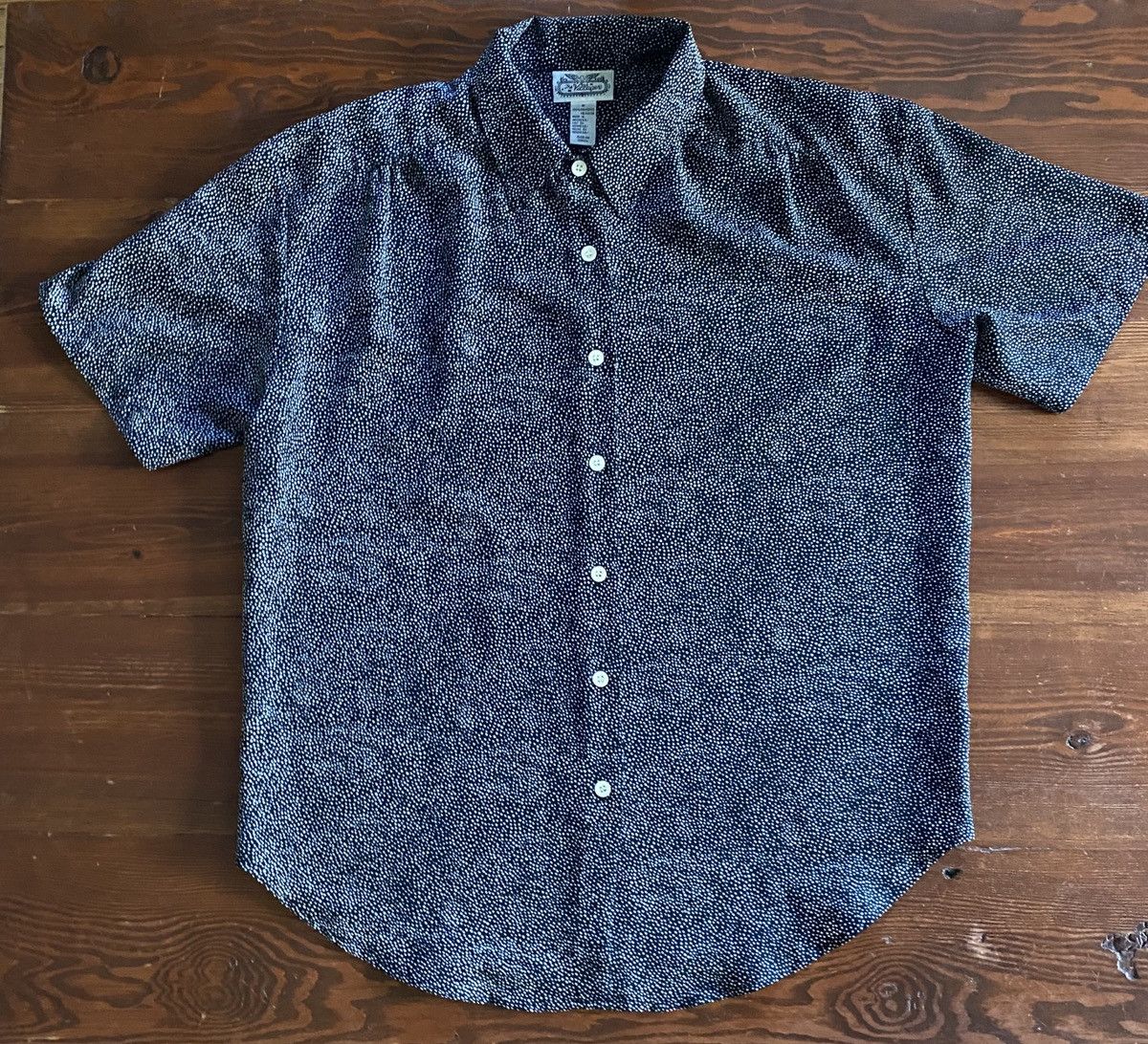 Vintage Vintage 90’s The Villager Polkadot Polyester Button Up Size M / US 6-8 / IT 42-44 - 1 Thumbnail