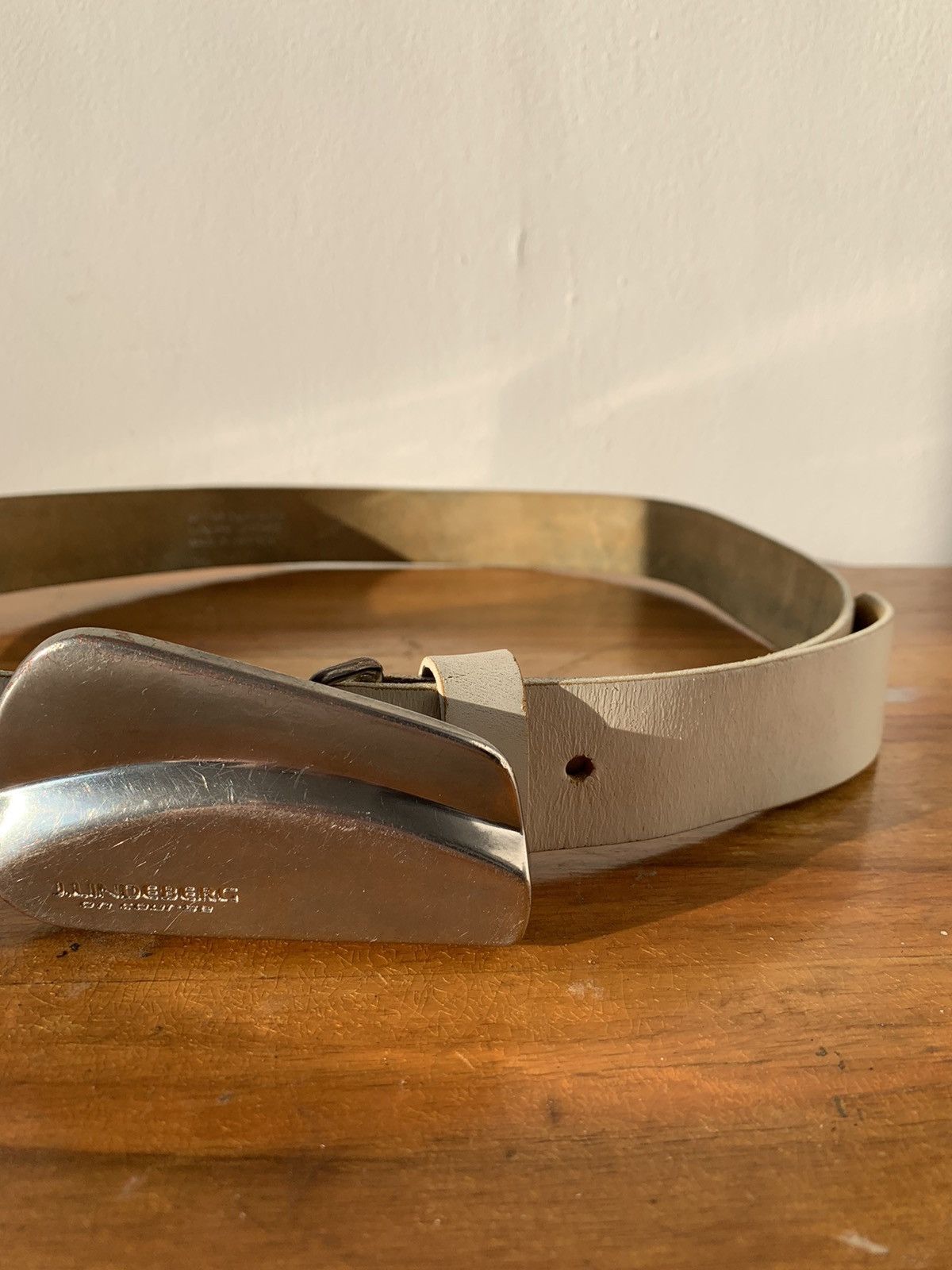 Japanese Brand Rare J.Lindeberg Heavy Buckle Margiela Style Belt Size ONE SIZE - 4 Thumbnail