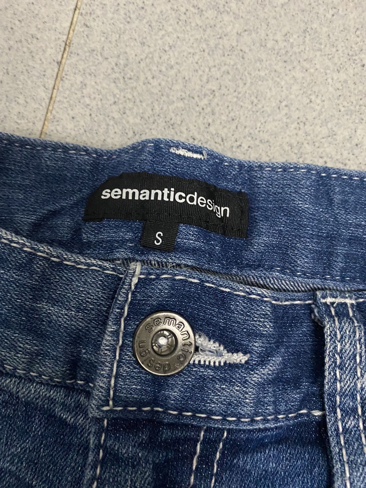 Japanese Brand × Vintage Vintage Semantic Design Distressed Denim Jeans Size 30" / US 8 / IT 44 - 5 Thumbnail