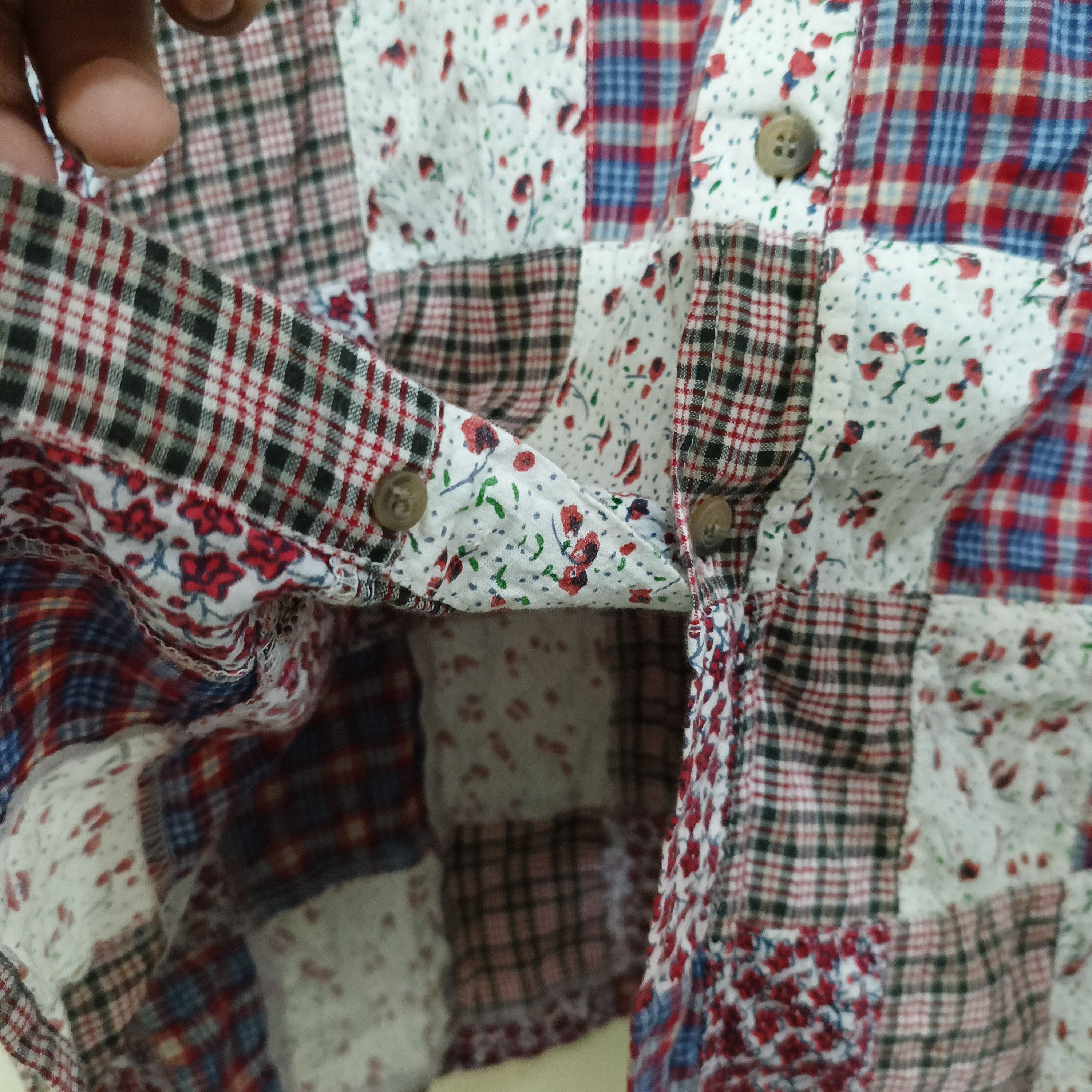 Designer × Flannel Selscot Homme Flower Patchwork Size US L / EU 52-54 / 3 - 6 Thumbnail