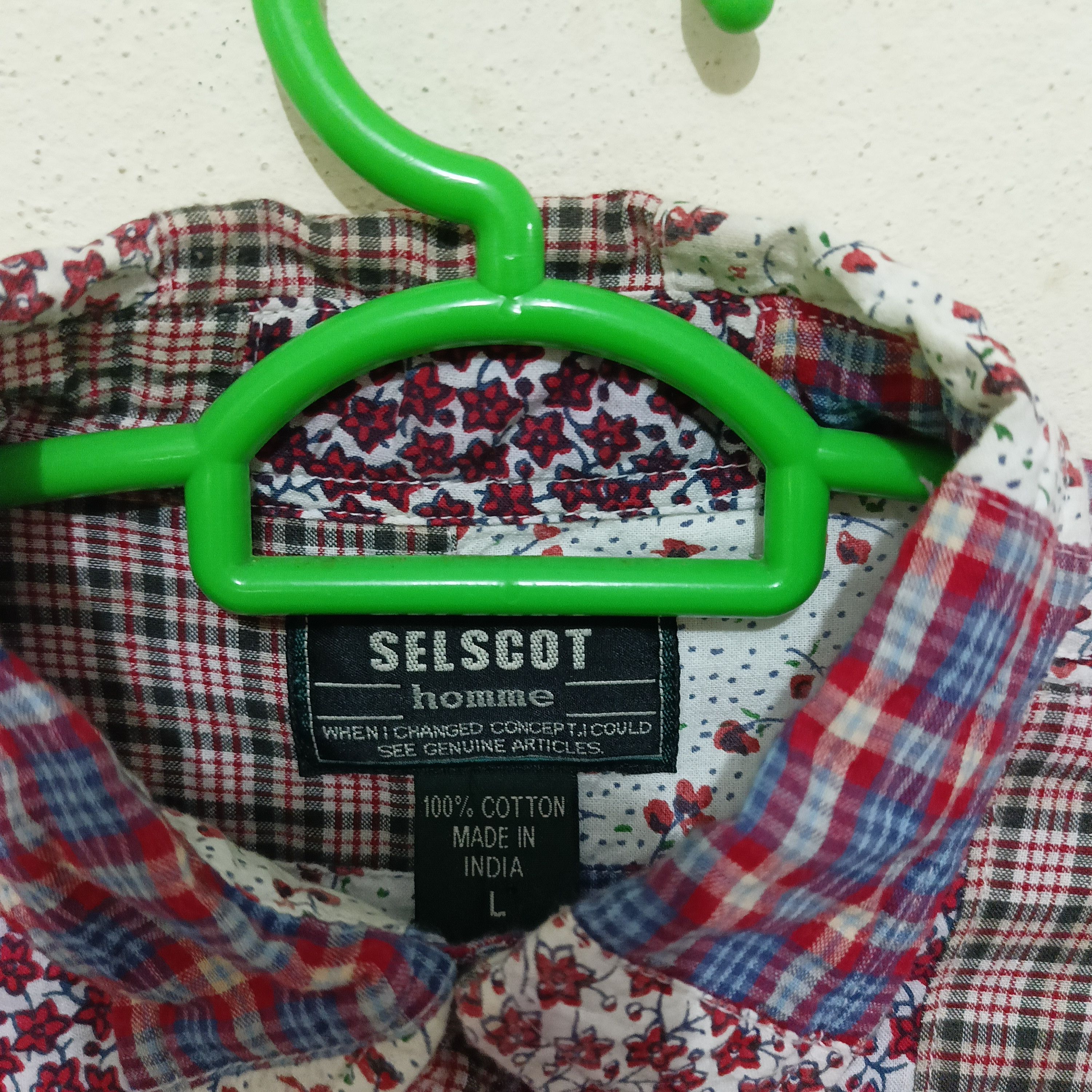 Designer × Flannel Selscot Homme Flower Patchwork Size US L / EU 52-54 / 3 - 4 Thumbnail