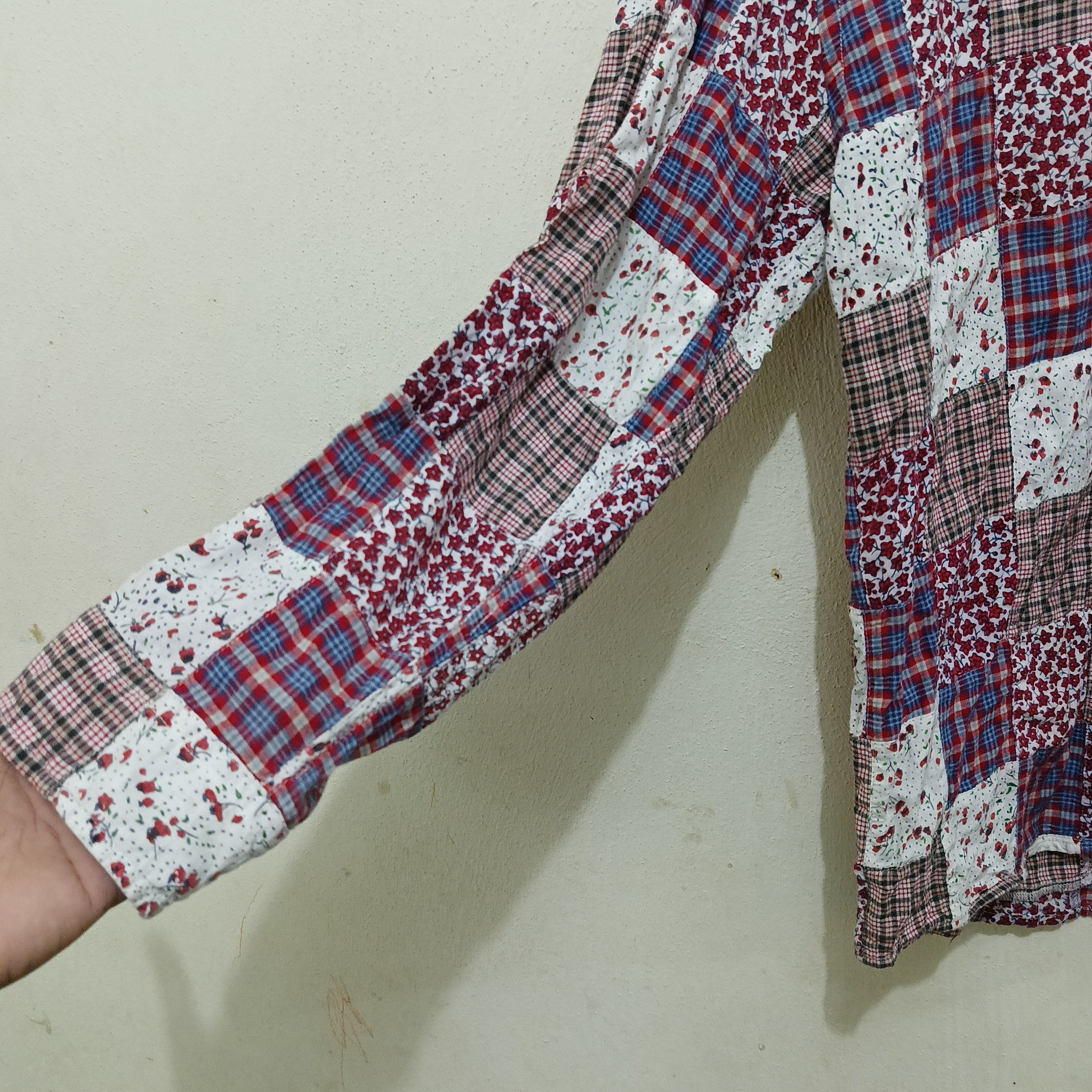 Designer × Flannel Selscot Homme Flower Patchwork Size US L / EU 52-54 / 3 - 2 Thumbnail