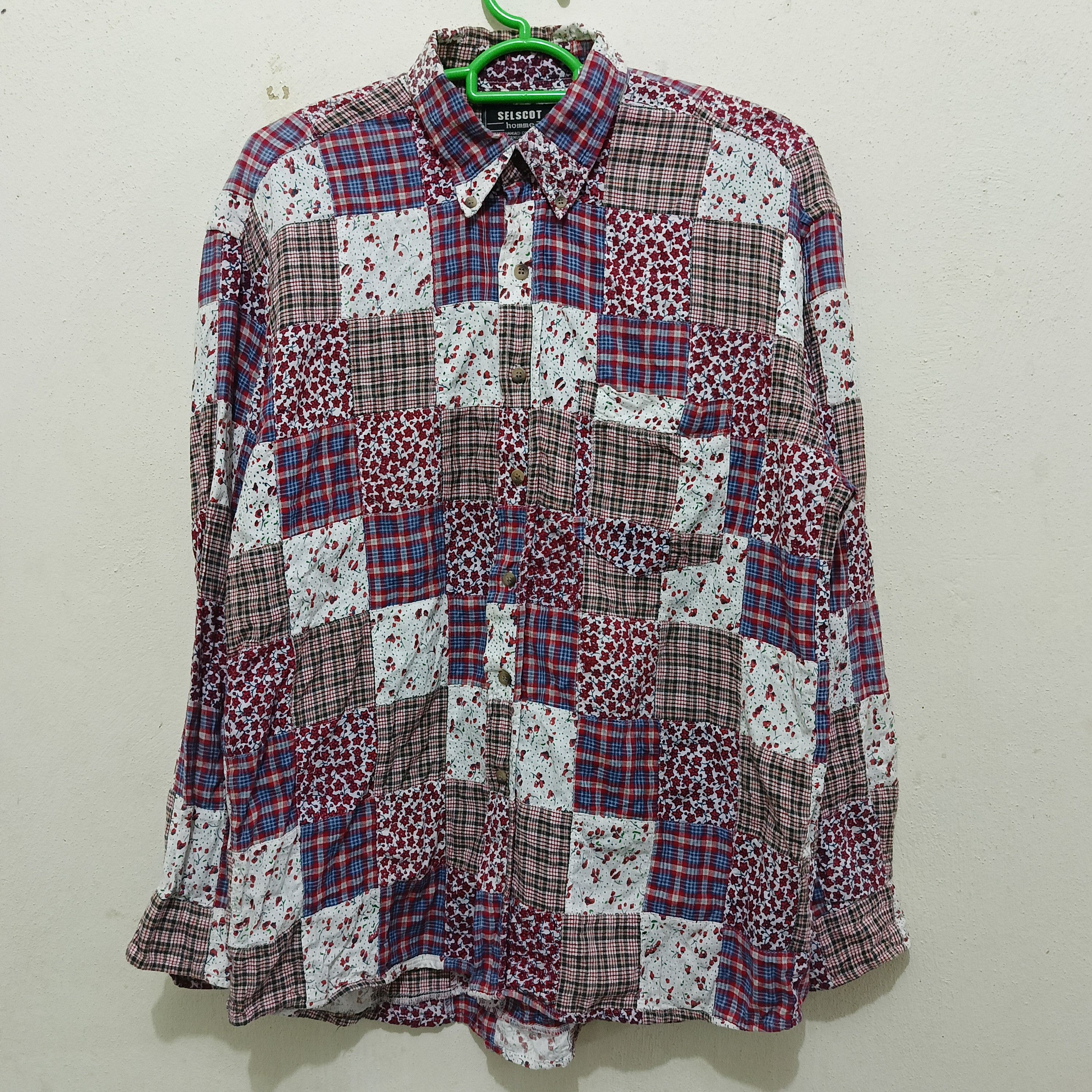 Designer × Flannel Selscot Homme Flower Patchwork Size US L / EU 52-54 / 3 - 1 Thumbnail