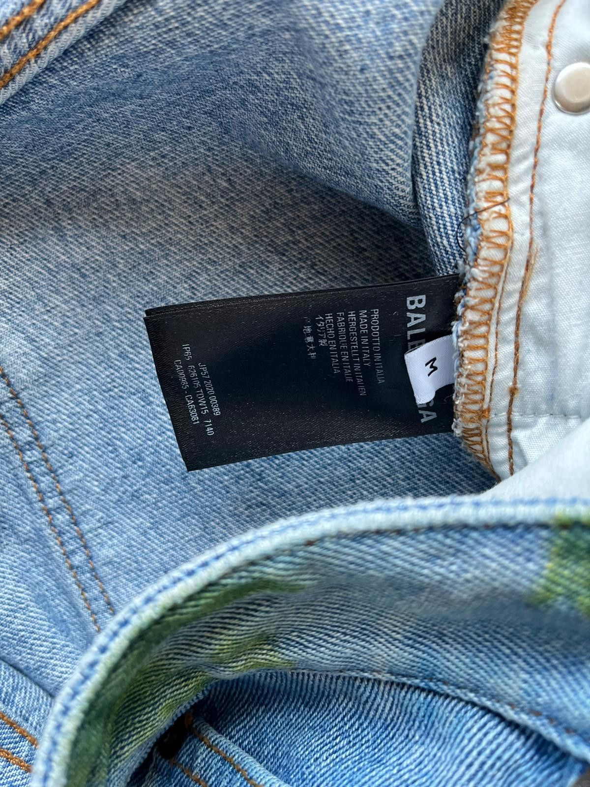 Balenciaga o1rshd1 Oversized Earth Print Denim in Multicolor Size US 32 / EU 48 - 17 Thumbnail