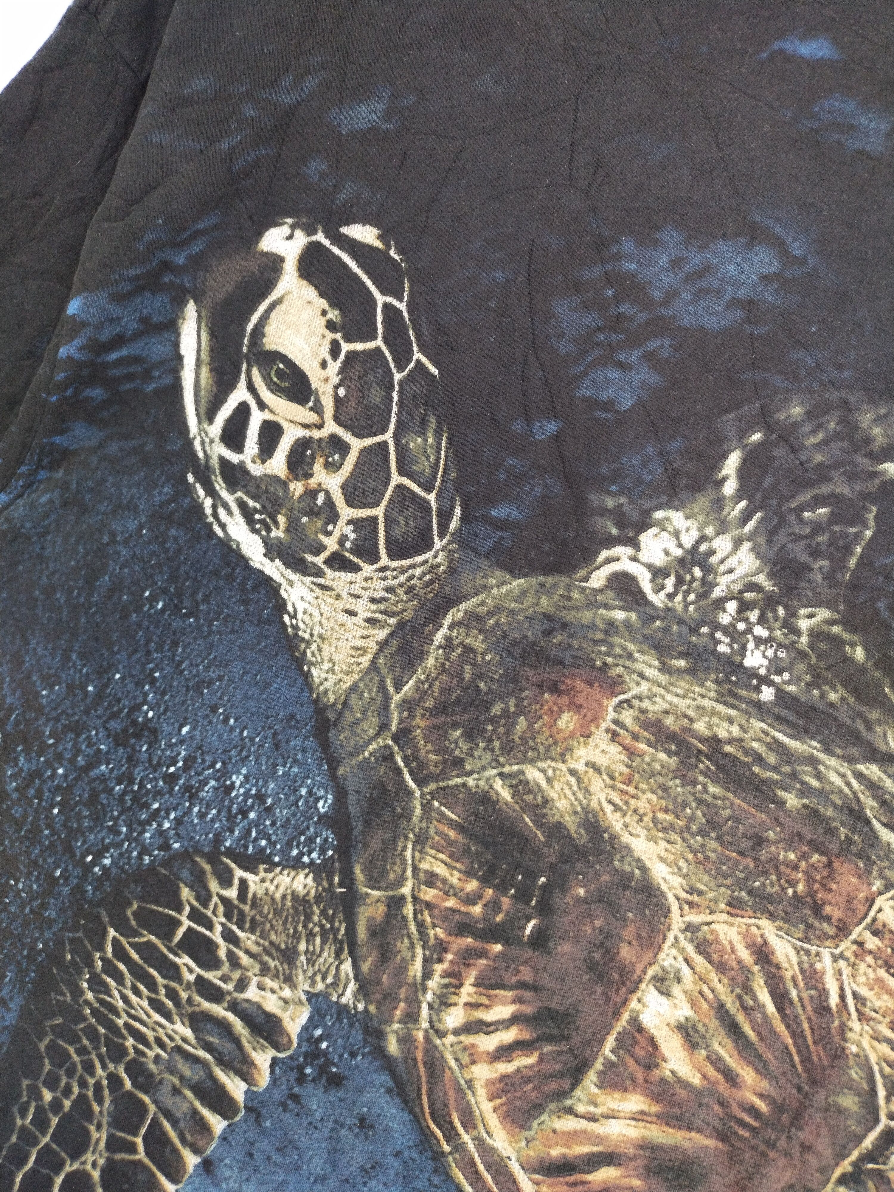 Vintage VINTAGE 90s WAIKIKI AQUARIUM OVERPRINT TURTLE SURT TEE Size US M / EU 48-50 / 2 - 4 Thumbnail