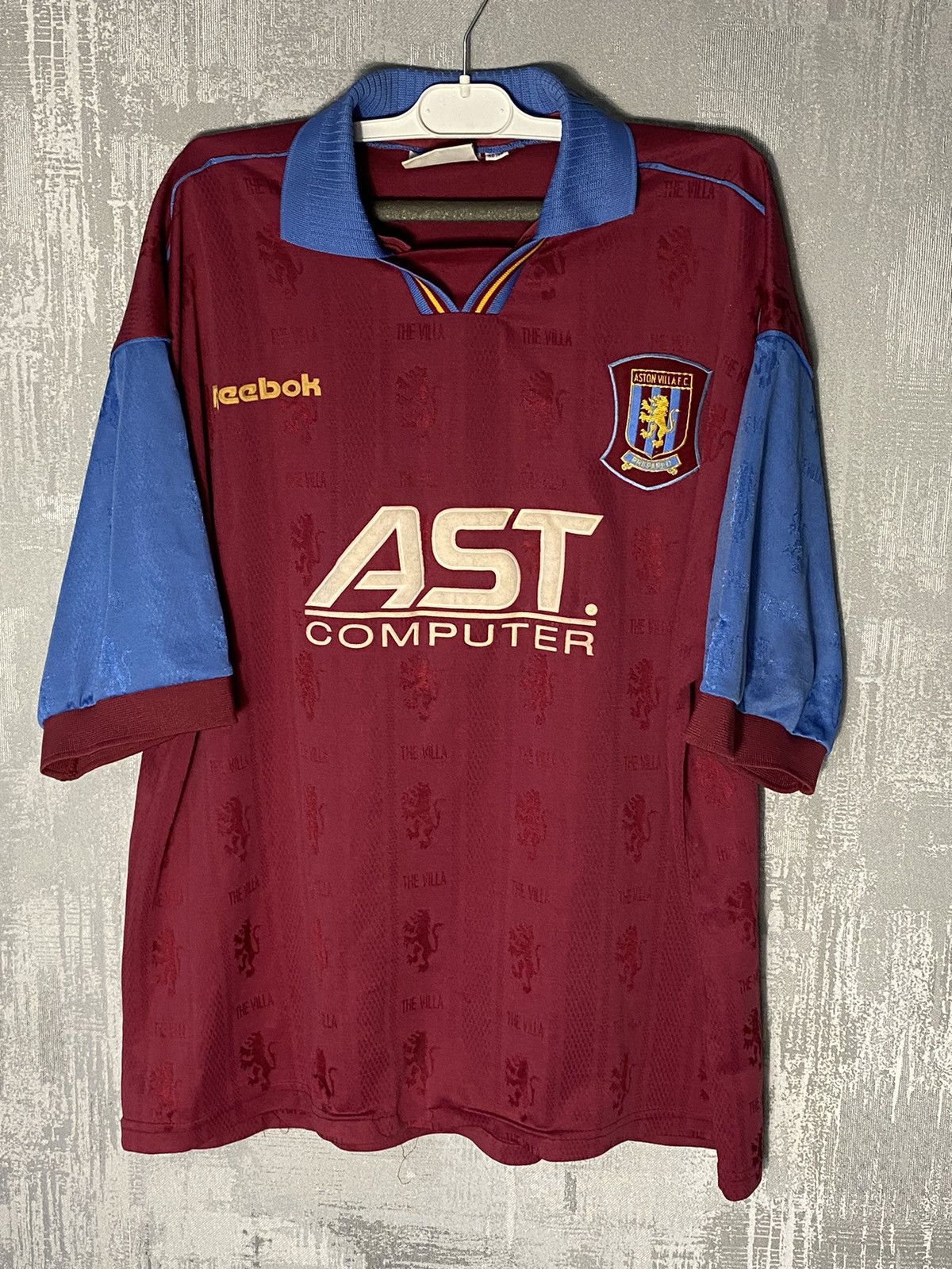 Reebok 1995 Vintage Aston Villa Reebok Soccer Jersey Home Size US XL / EU 56 / 4 - 1 Thumbnail