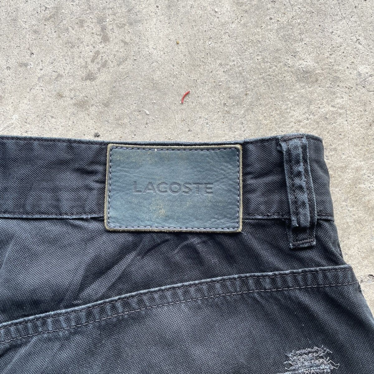 Lacoste W32x26🔥 Vintage Lacoste Black Trousers Casual Pants Size US 32 / EU 48 - 10 Thumbnail