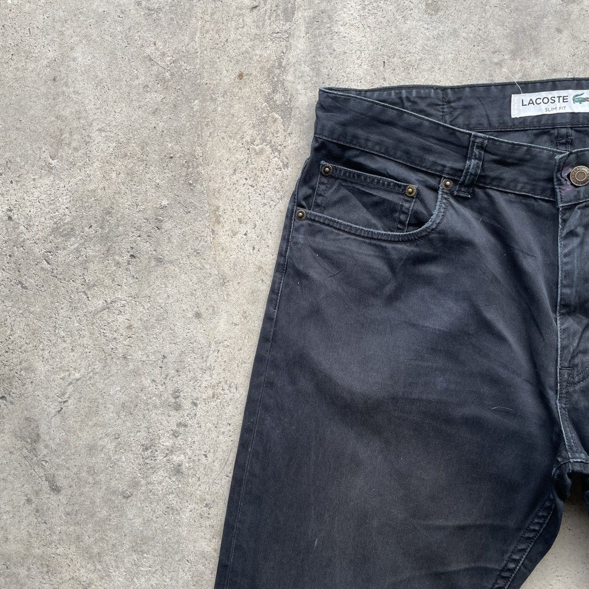 Lacoste W32x26🔥 Vintage Lacoste Black Trousers Casual Pants Size US 32 / EU 48 - 5 Thumbnail