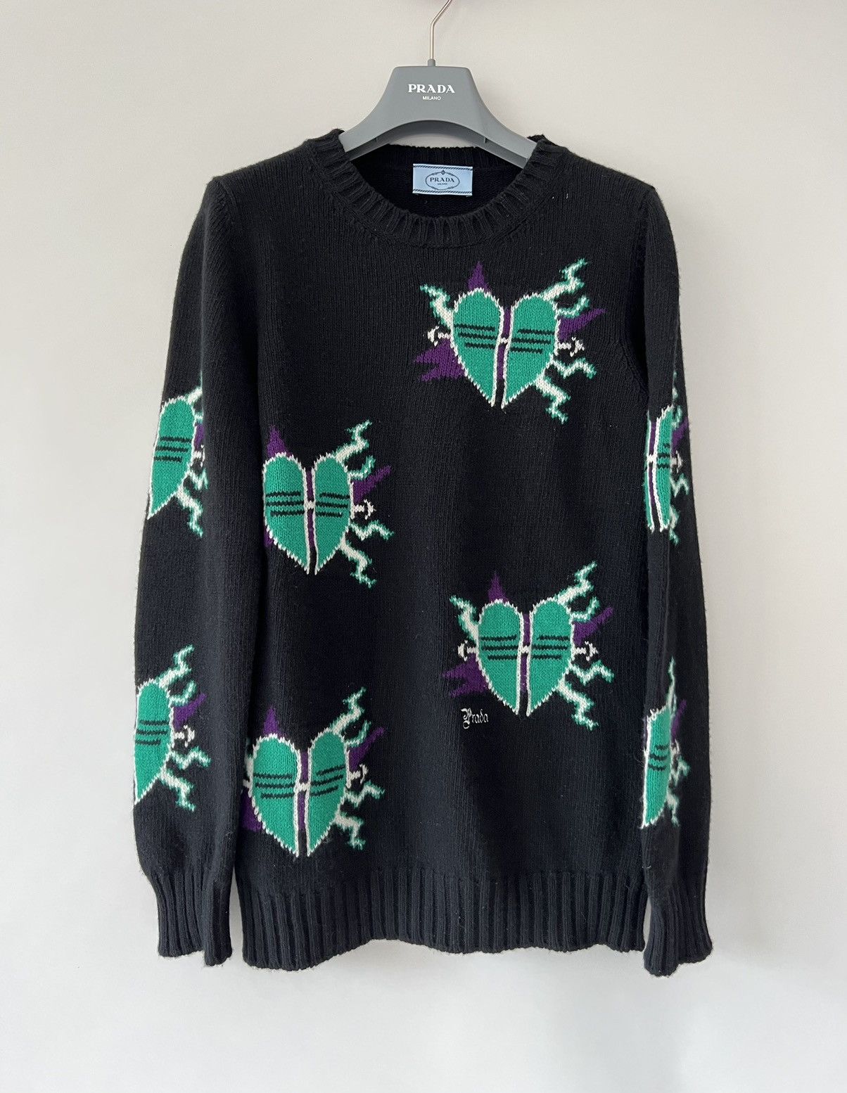 Prada Prada Frankenstein Hearts Sweater Size US S / EU 44-46 / 1 - 1 Thumbnail