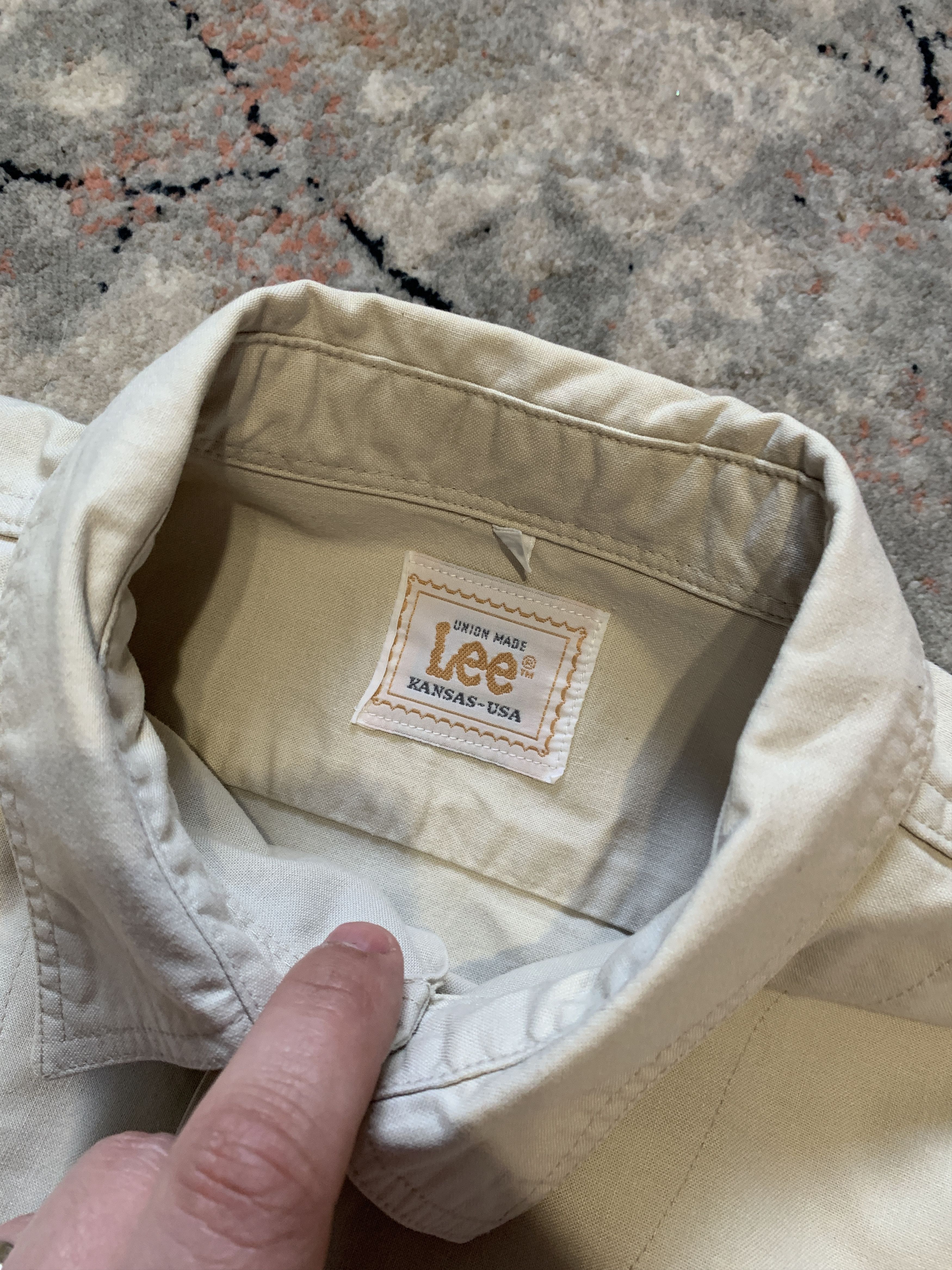 Lee × Vintage Lee KANSAS-USA Vintage Shirt Size US L / EU 52-54 / 3 - 5 Thumbnail