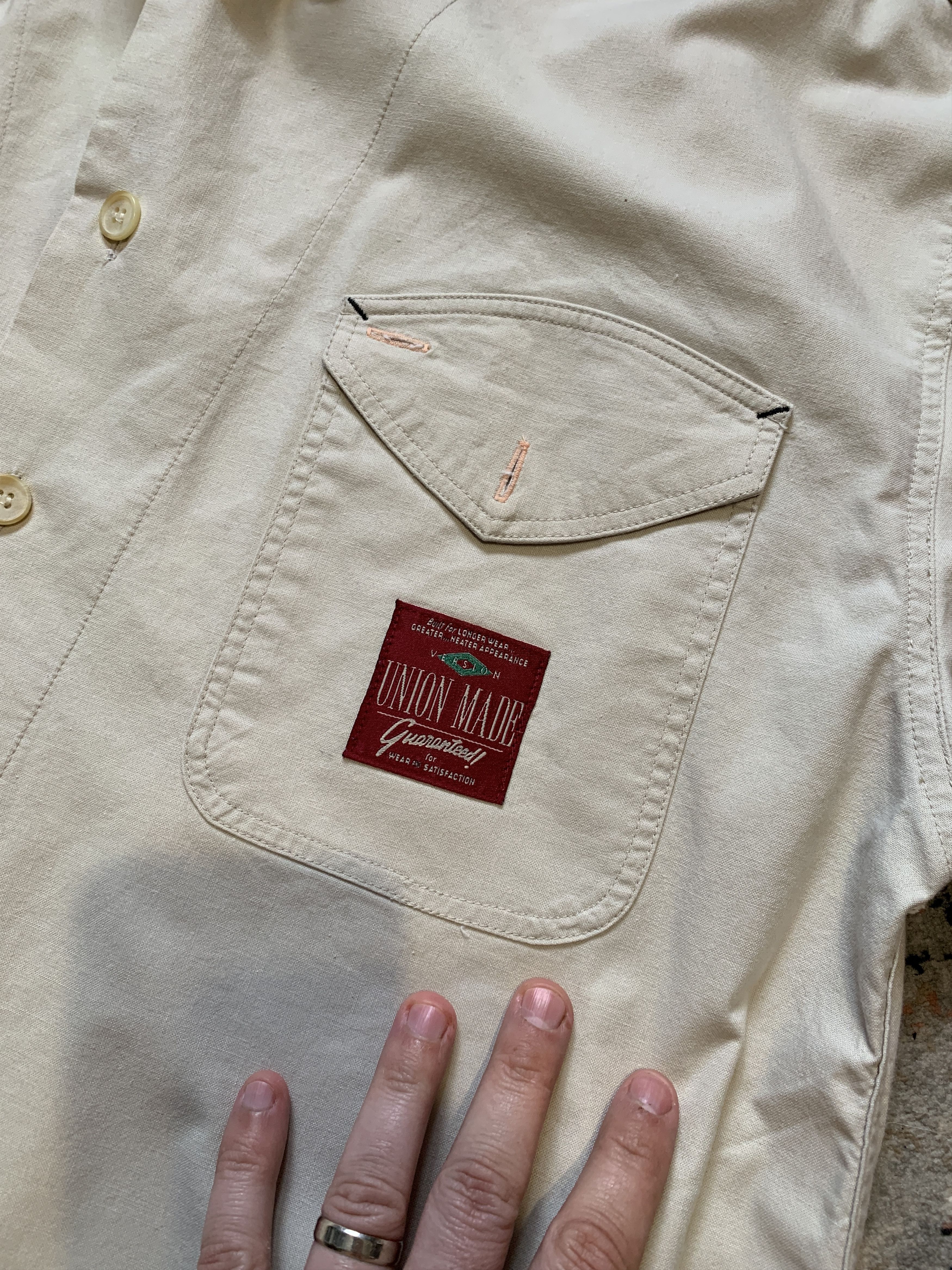Lee × Vintage Lee KANSAS-USA Vintage Shirt Size US L / EU 52-54 / 3 - 3 Thumbnail