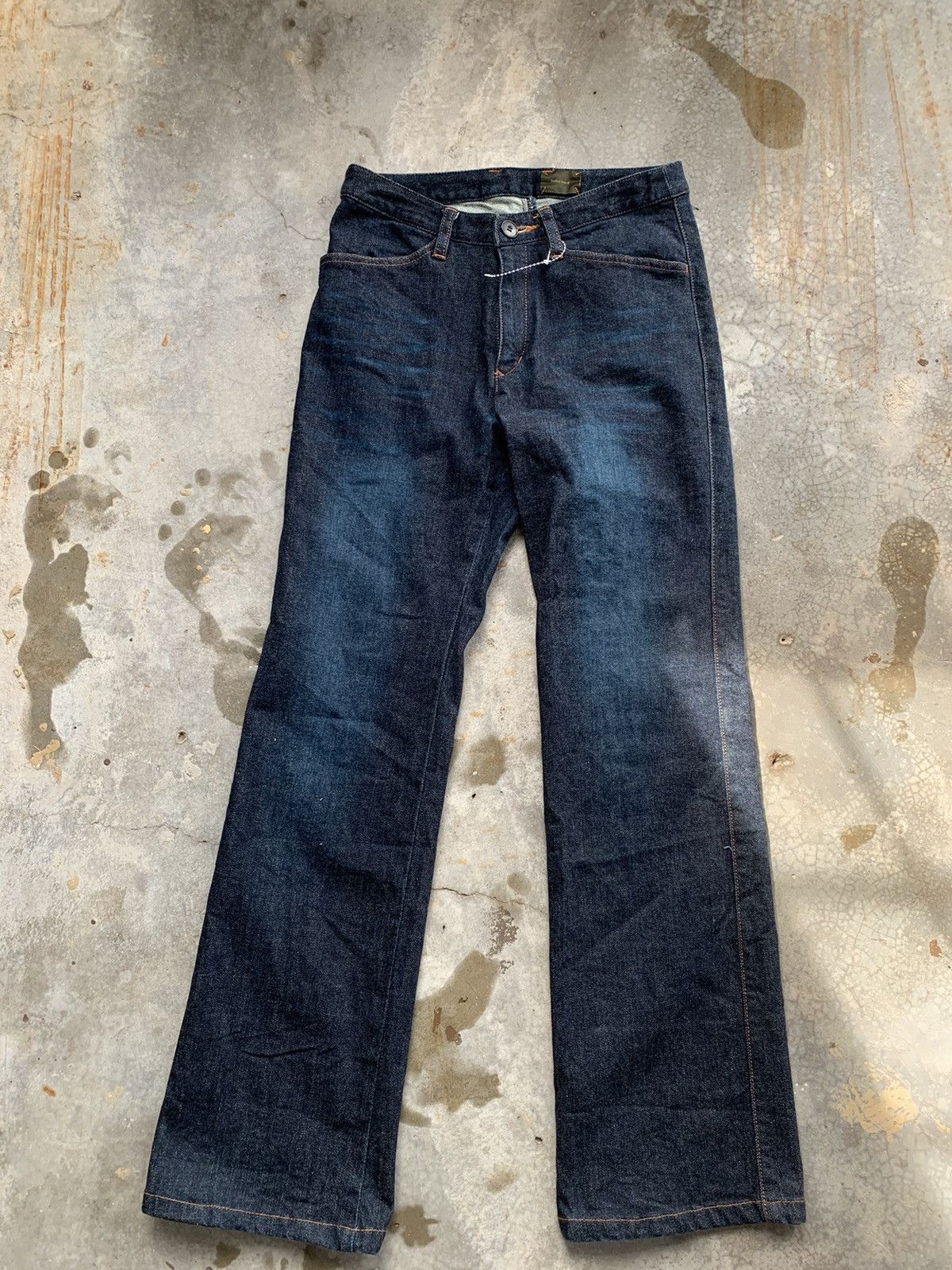 Japanese Brand Japanese Denim Inbreed Made In japan Flared Denim pant Size US 27 - 1 Thumbnail