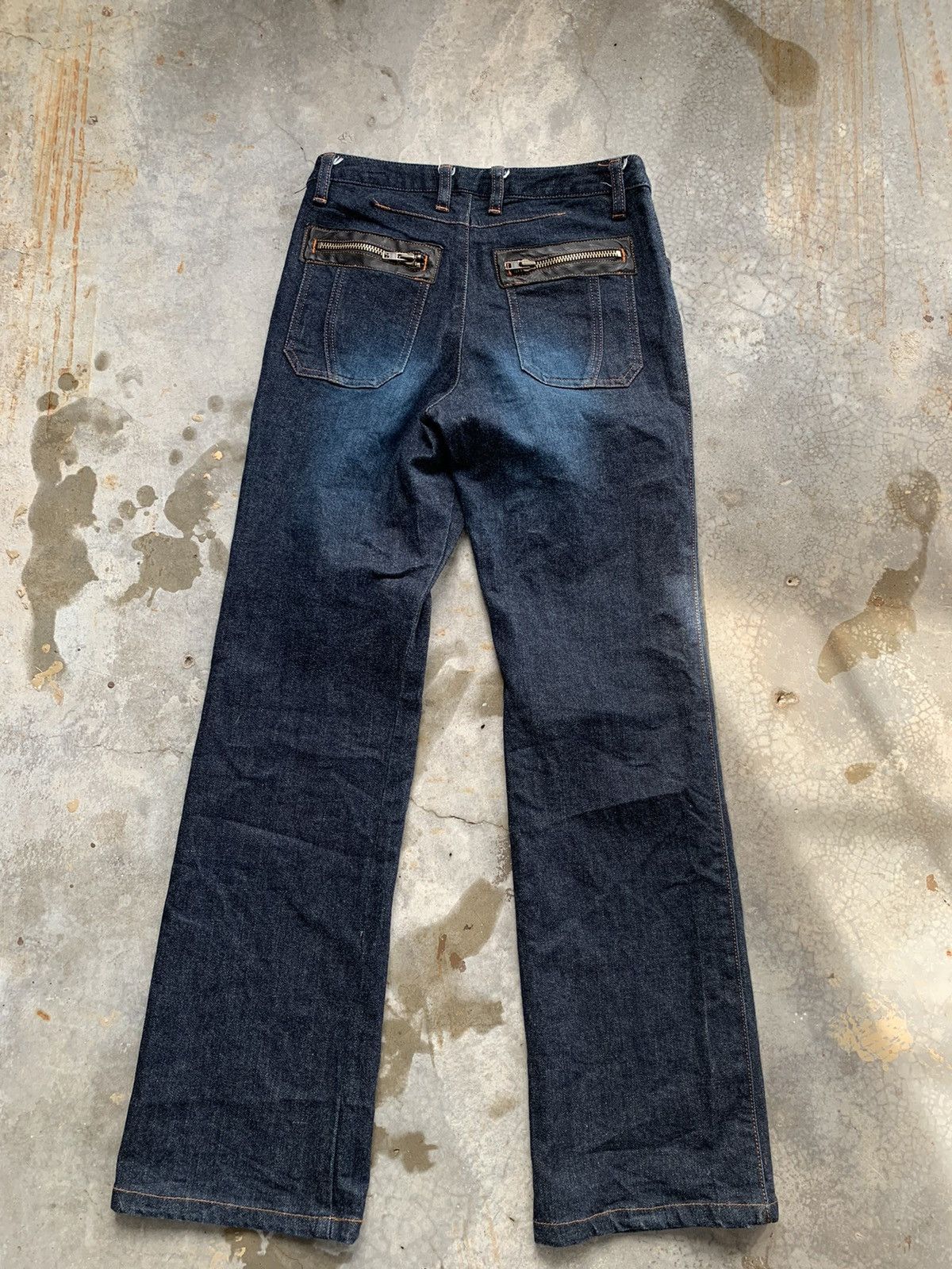 Japanese Brand Japanese Denim Inbreed Made In japan Flared Denim pant Size US 27 - 3 Thumbnail