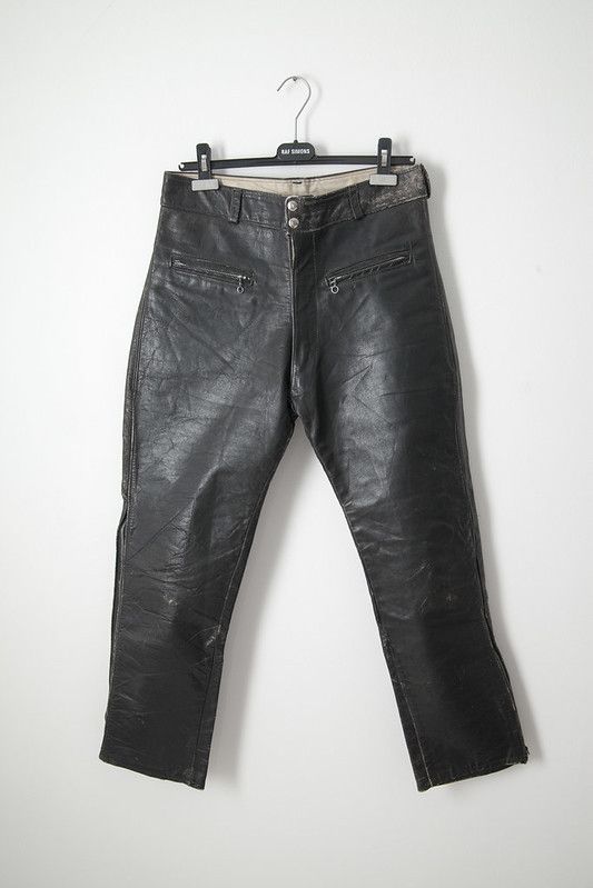 image of Schott x Vintage 1960's Beck Horsehide Leather Trousers in Black, Men's (Size 31)