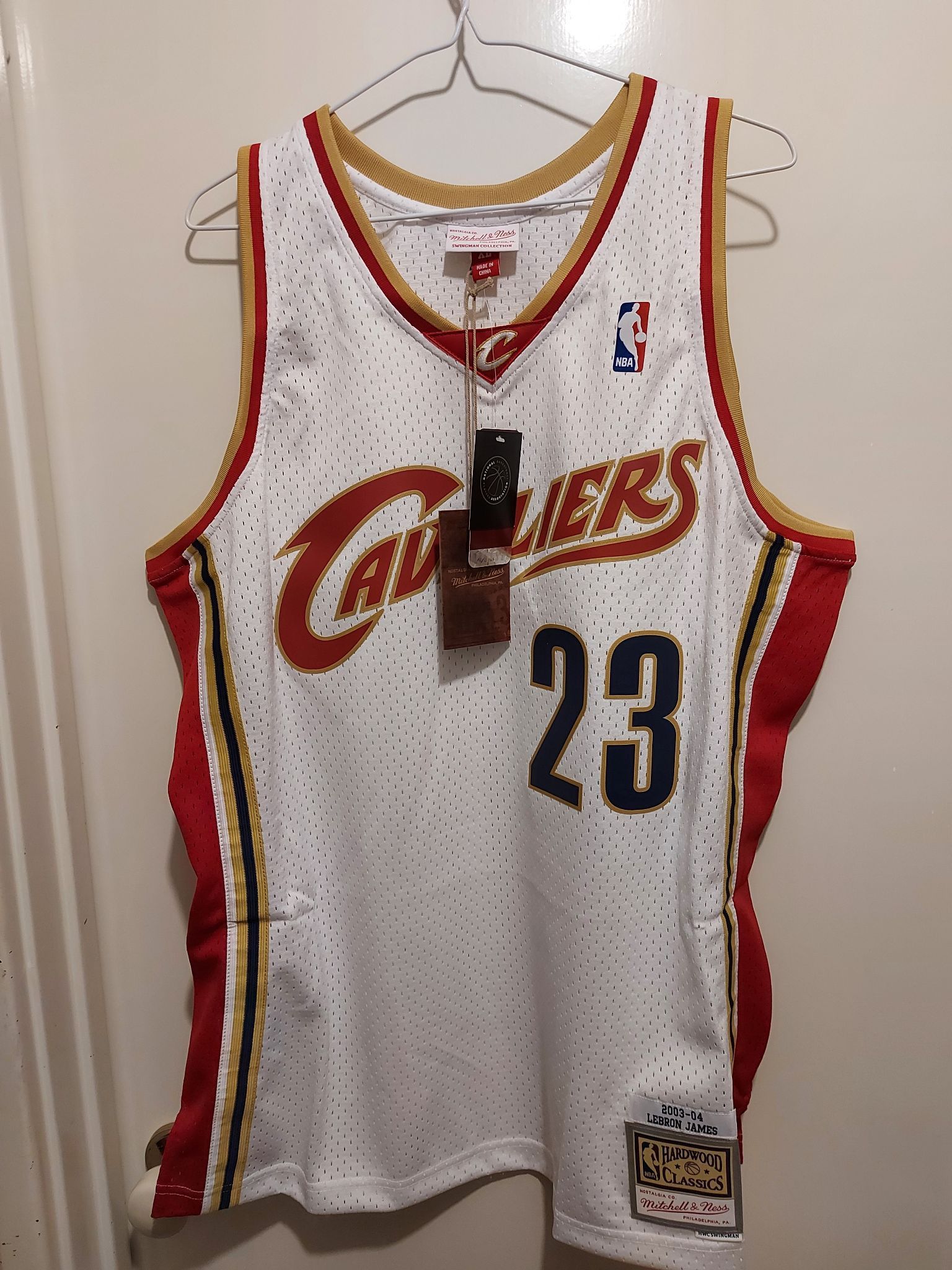 mitchell and ness lebron james jersey