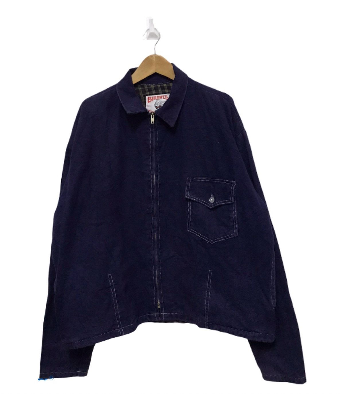 Vintage Birdwell indigo Jacket single pocket Size US L / EU 52-54 / 3 - 1 Thumbnail