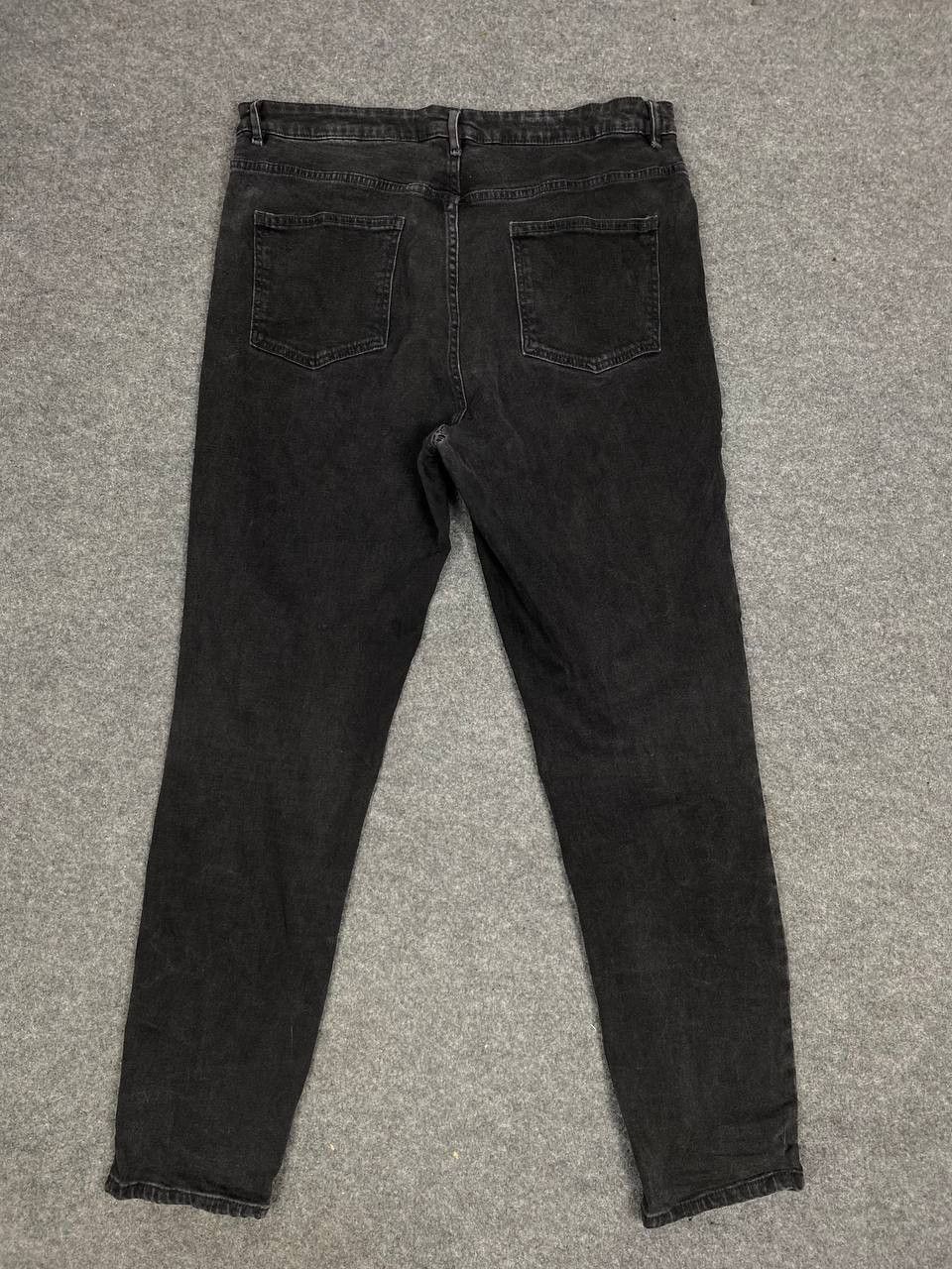 image of Asos Black Skinny Distressed Denim Nice Design, Men's (Size 37)