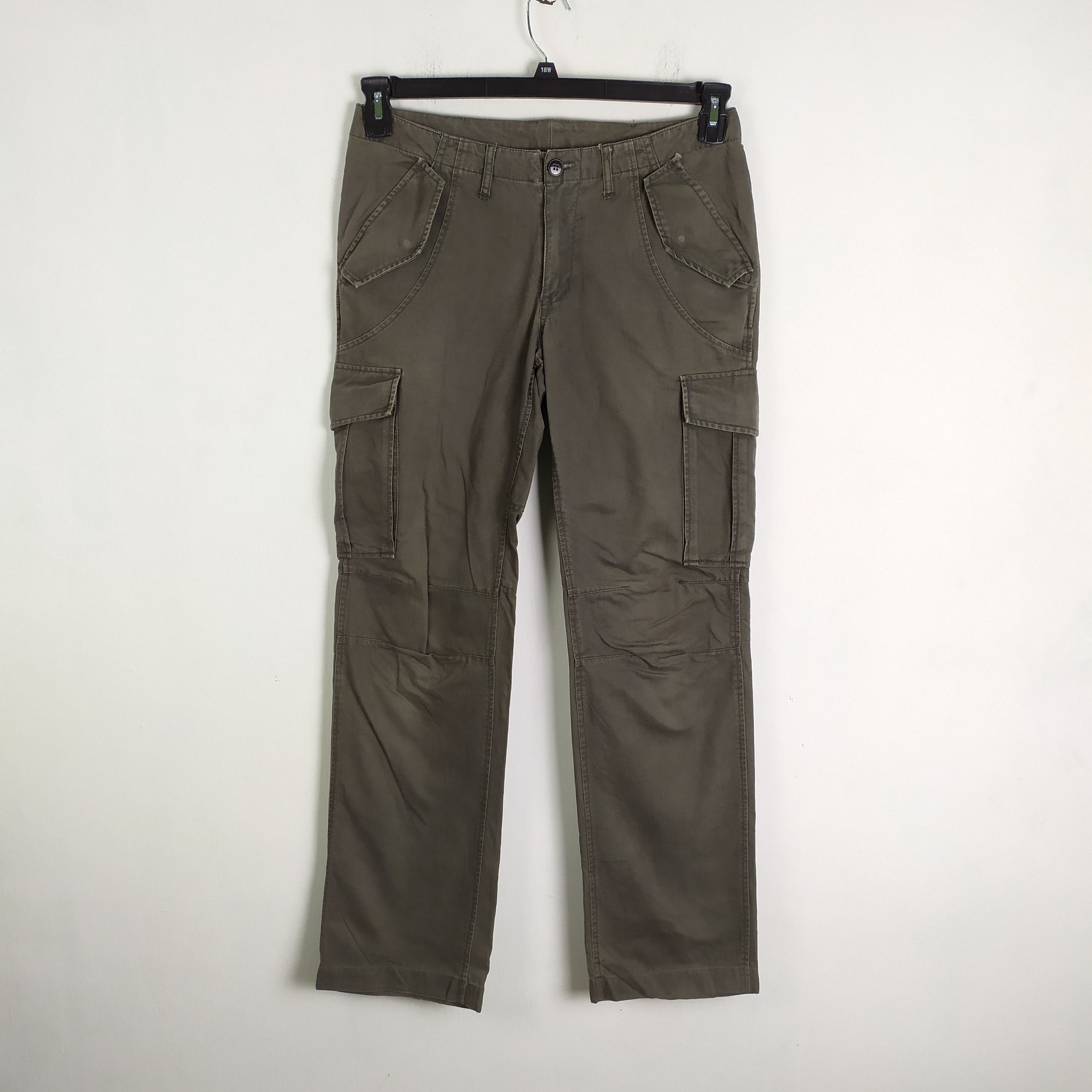 image of Tekeo Kikuchi Cargo Pants Multipocket Waist 32 in Black, Men's
